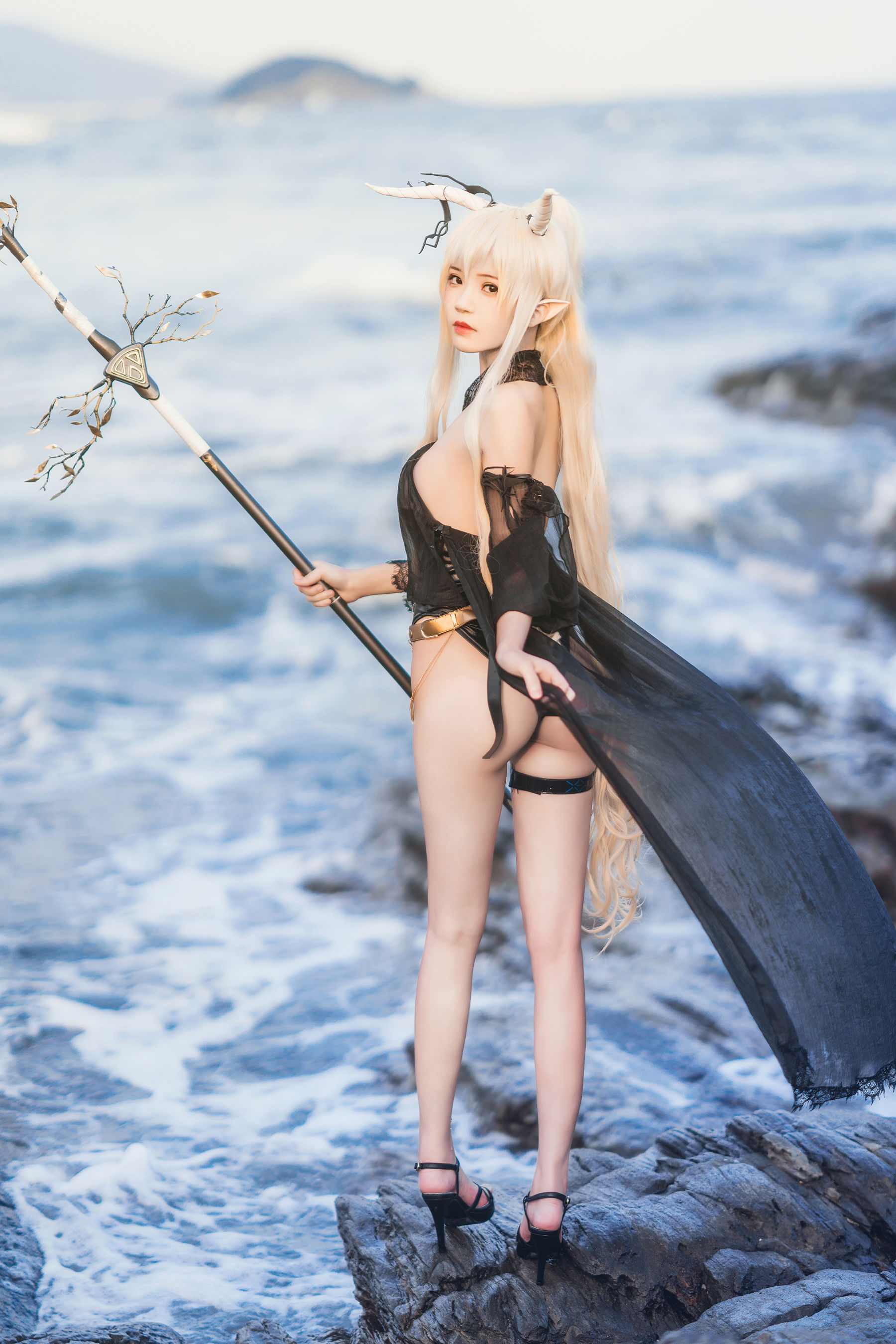 桜桃喵 – 闪灵泳衣 Cosplay-第21张
