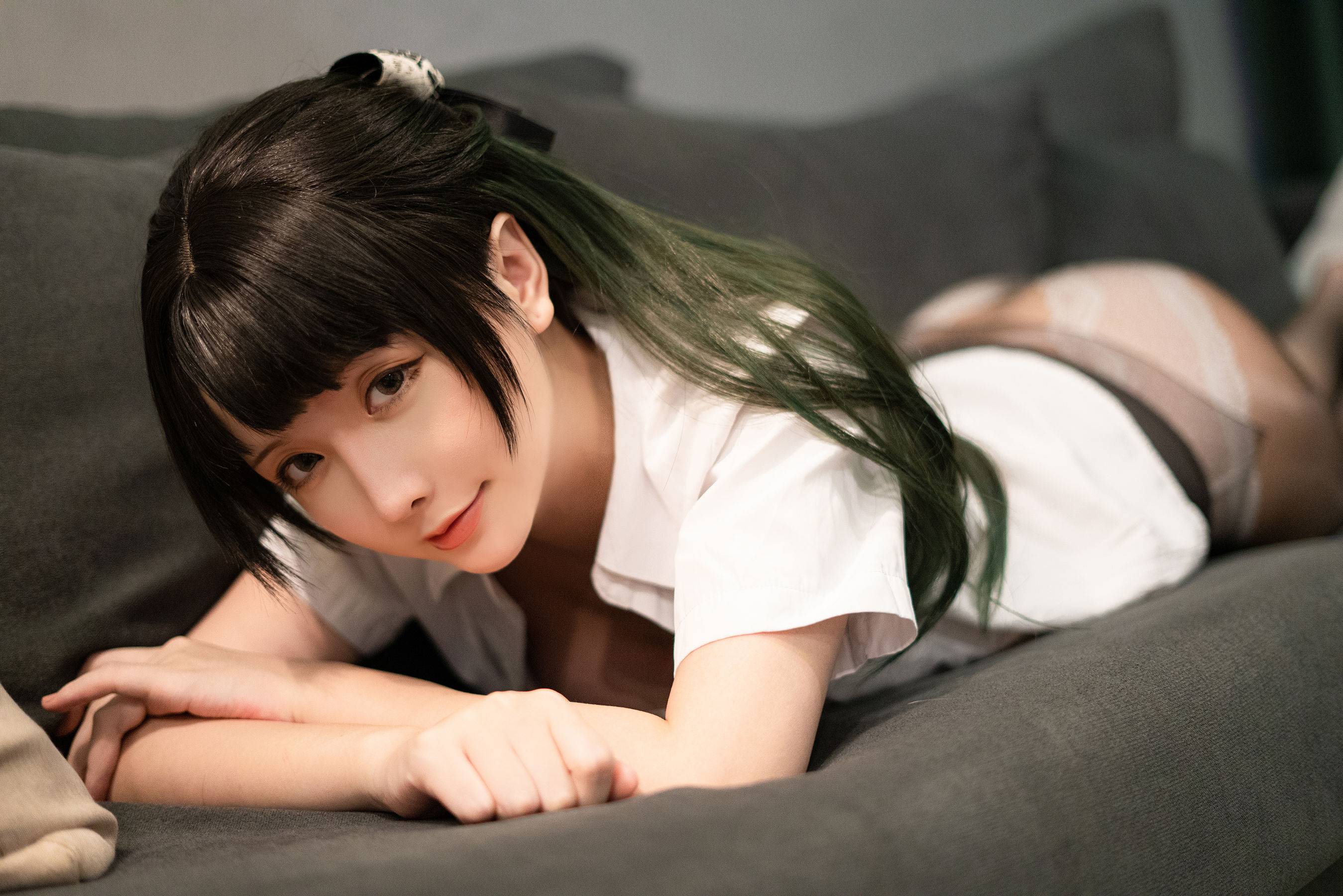 Coser小姐姐星之迟迟 – JK-绿 Cosplay-第54张