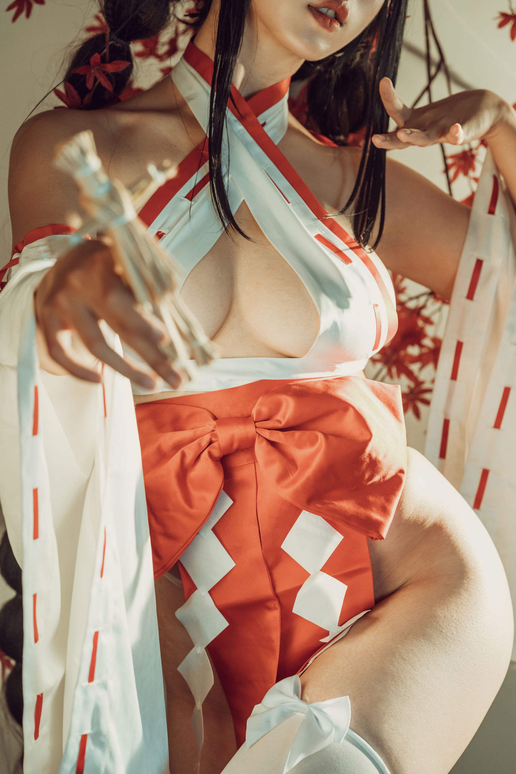 云溪溪 – 奶桃巫女 Cosplay-第2张