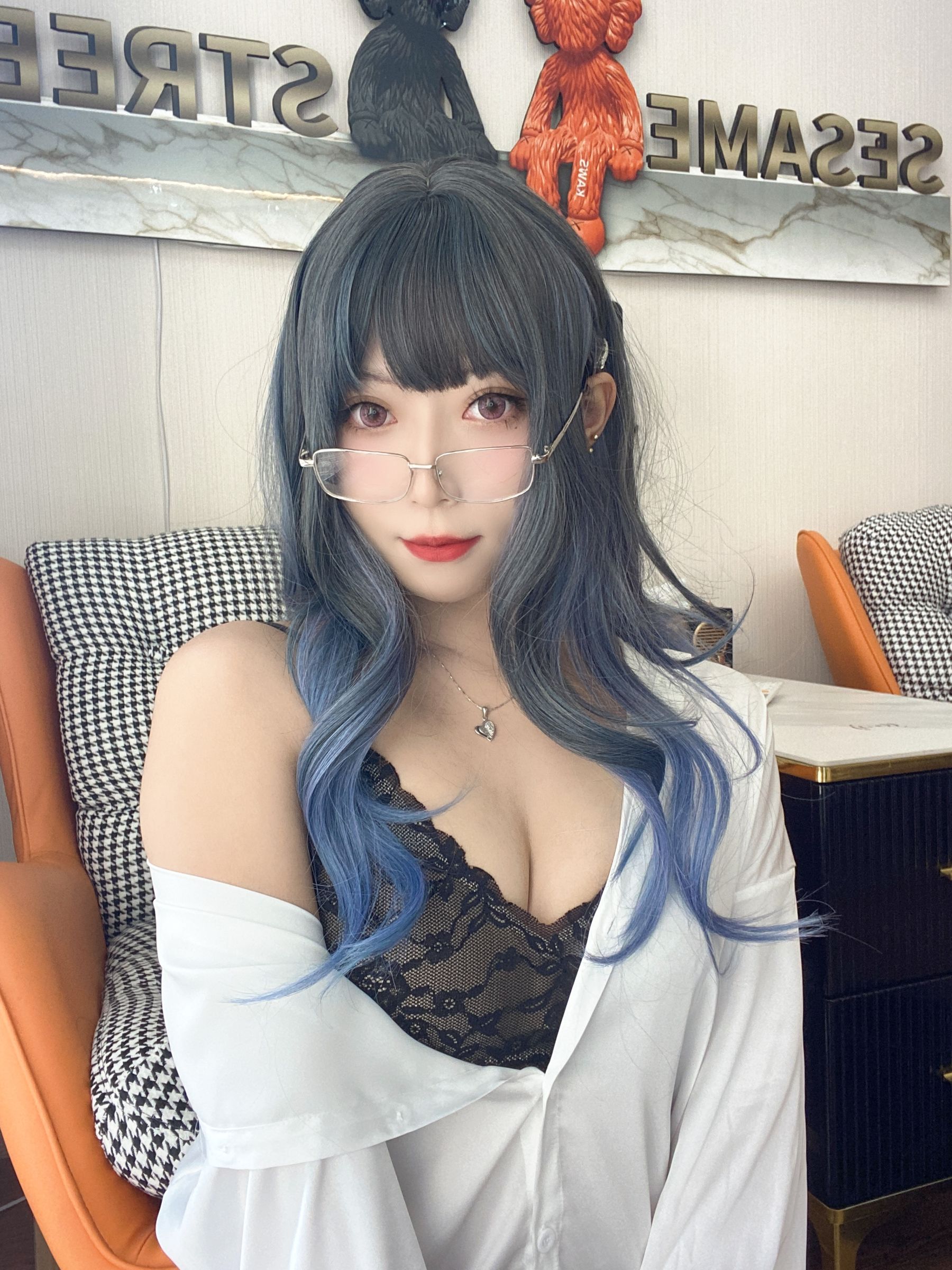 动漫博主Money冷冷 – 白衬衫 Cosplay-第42张
