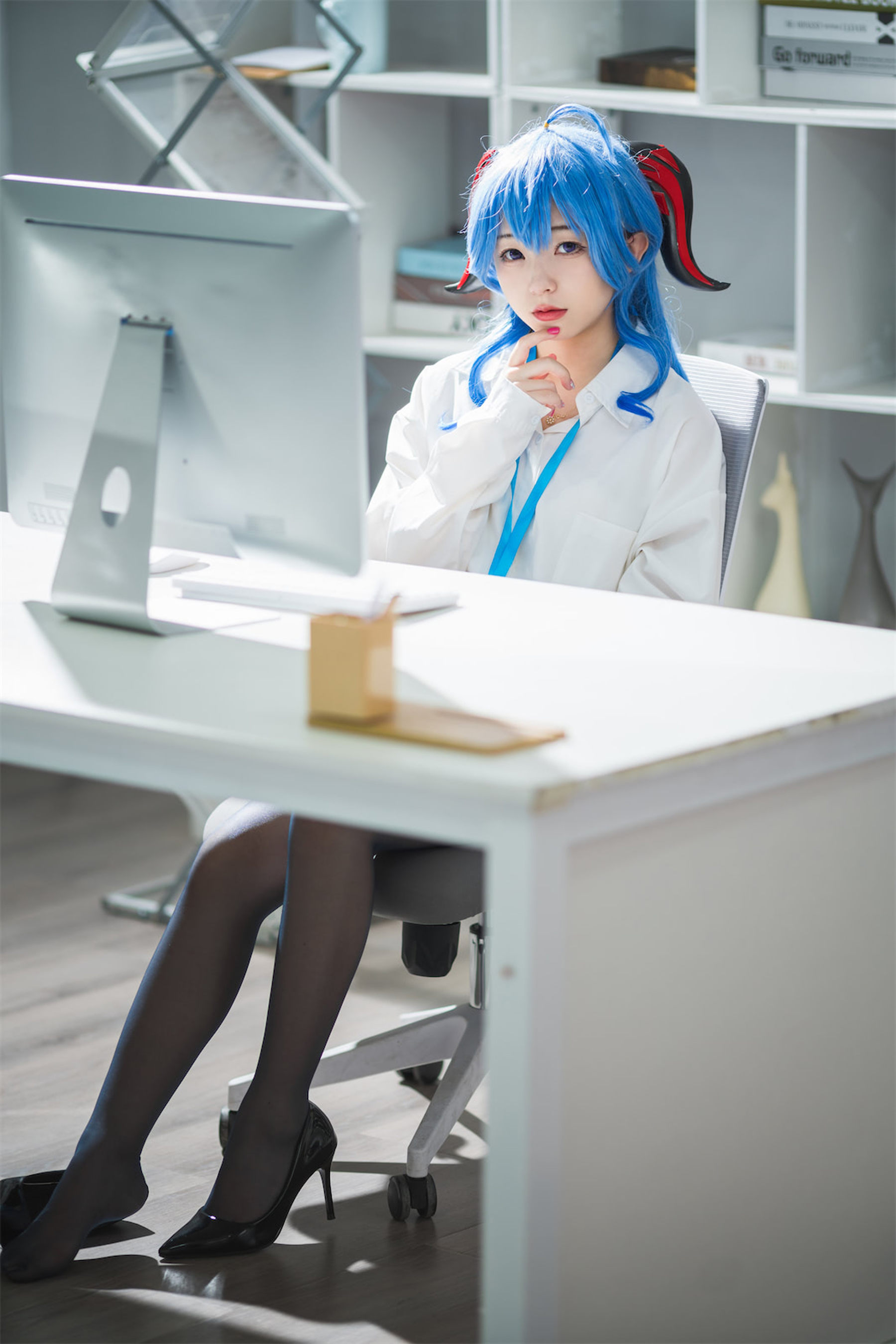 花铃 – 甘雨秘书OL Cosplay-第7张