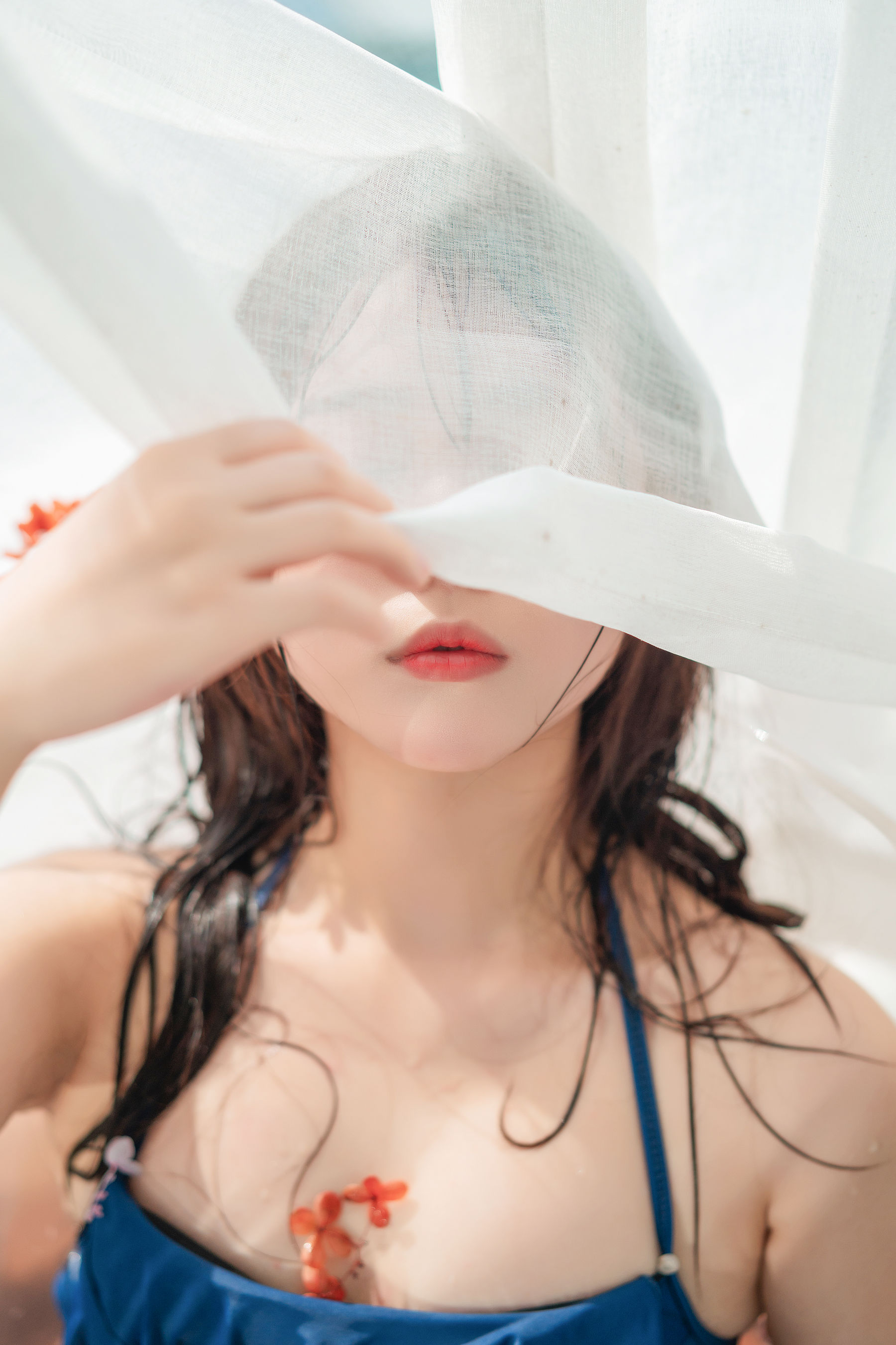 微博福利姬镜酱 私奔之泳衣 Cosplay-第8张