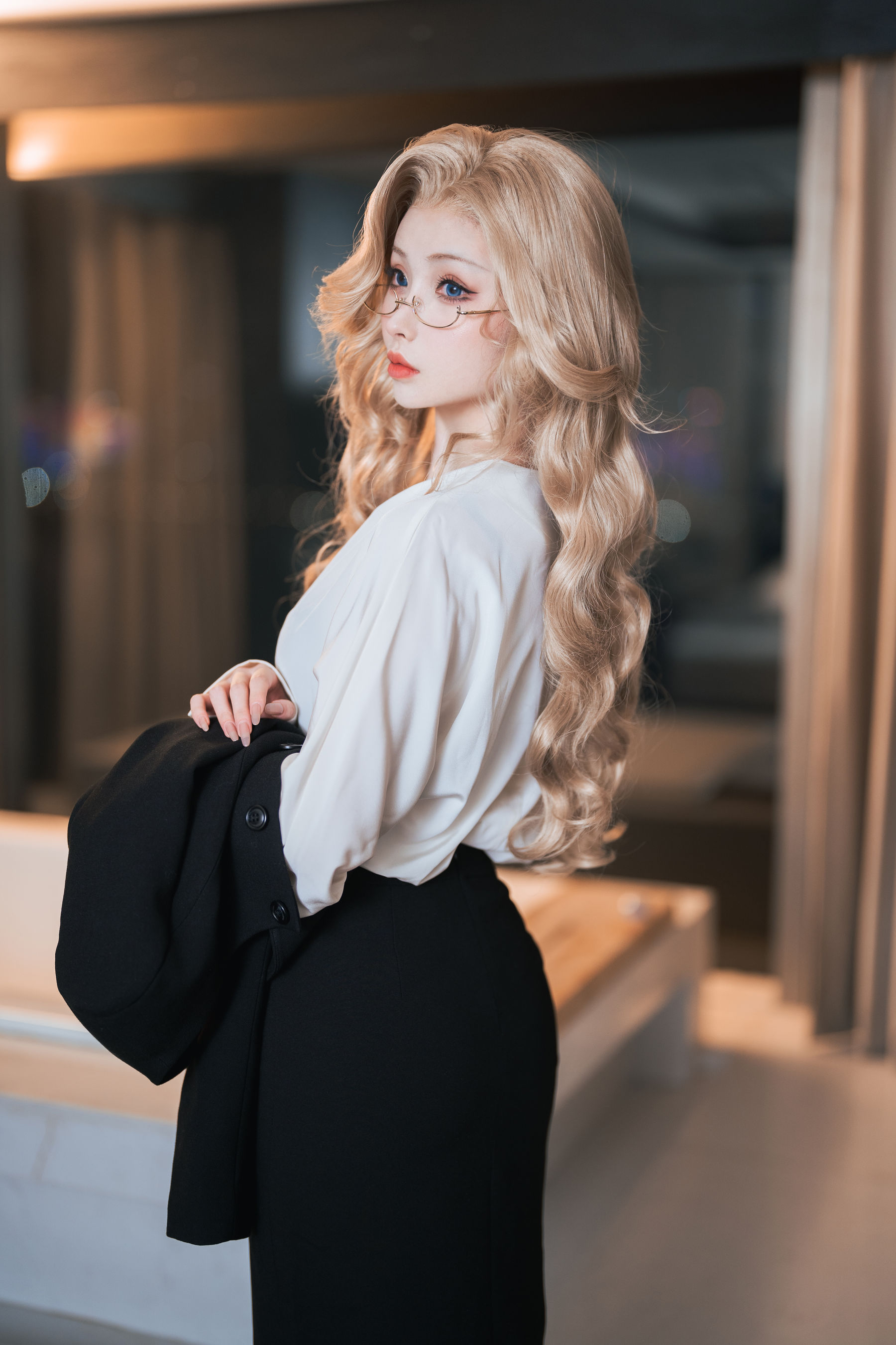 COS福利rioko凉凉子 – 女上司单人版 Cosplay-第7张