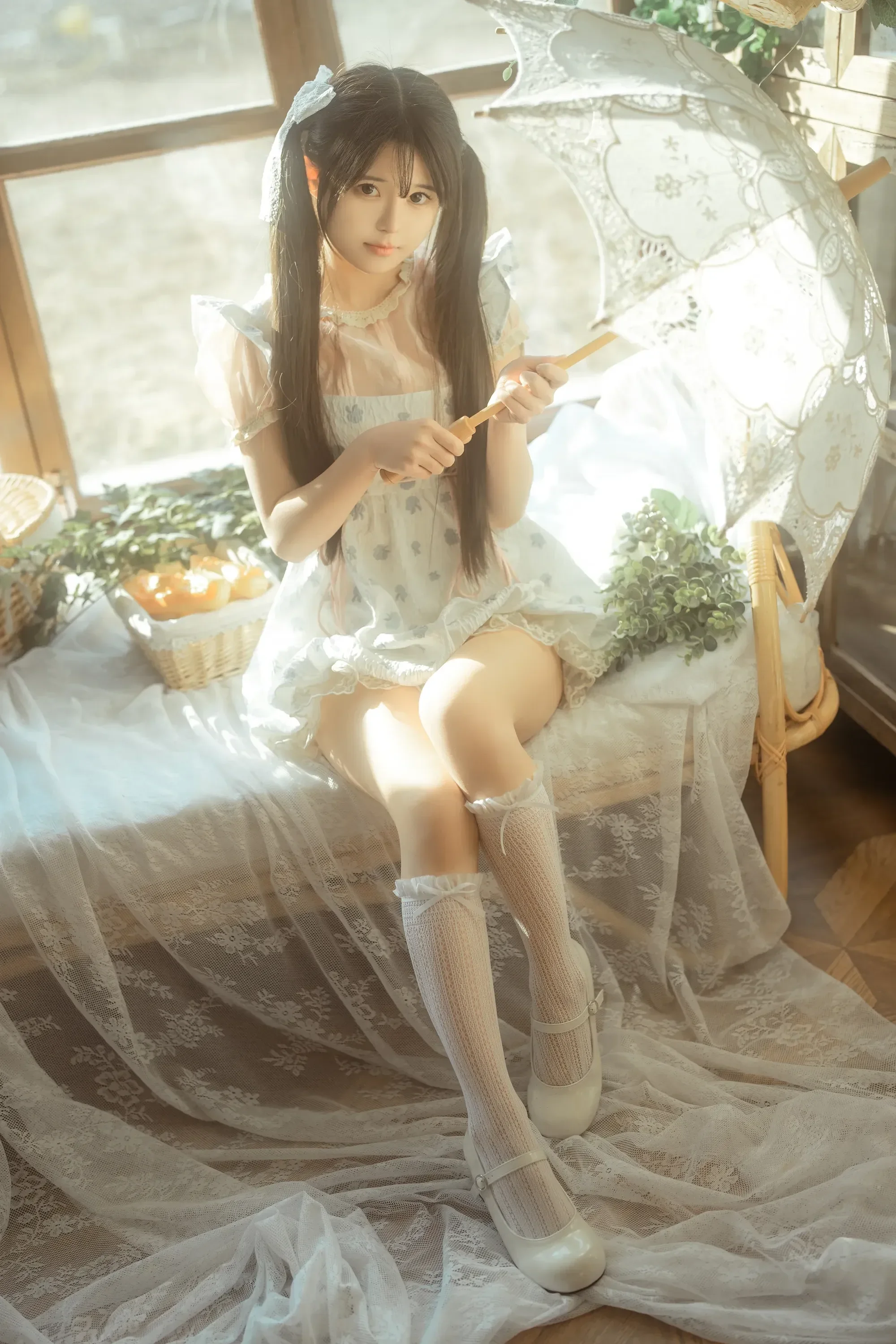 rua阮阮 – 花房 小裙子 Cosplay-第49张
