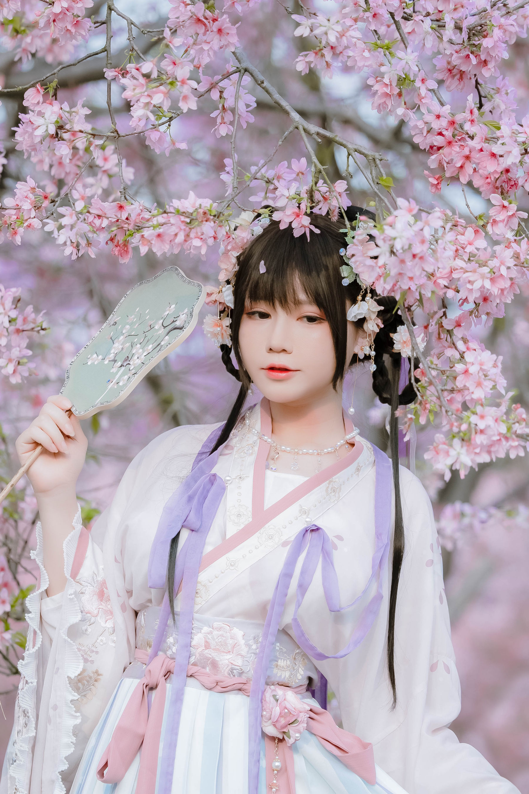 萌妹子Nyako喵子 – 樱花汉服 花神祈愿 Cosplay-第8张