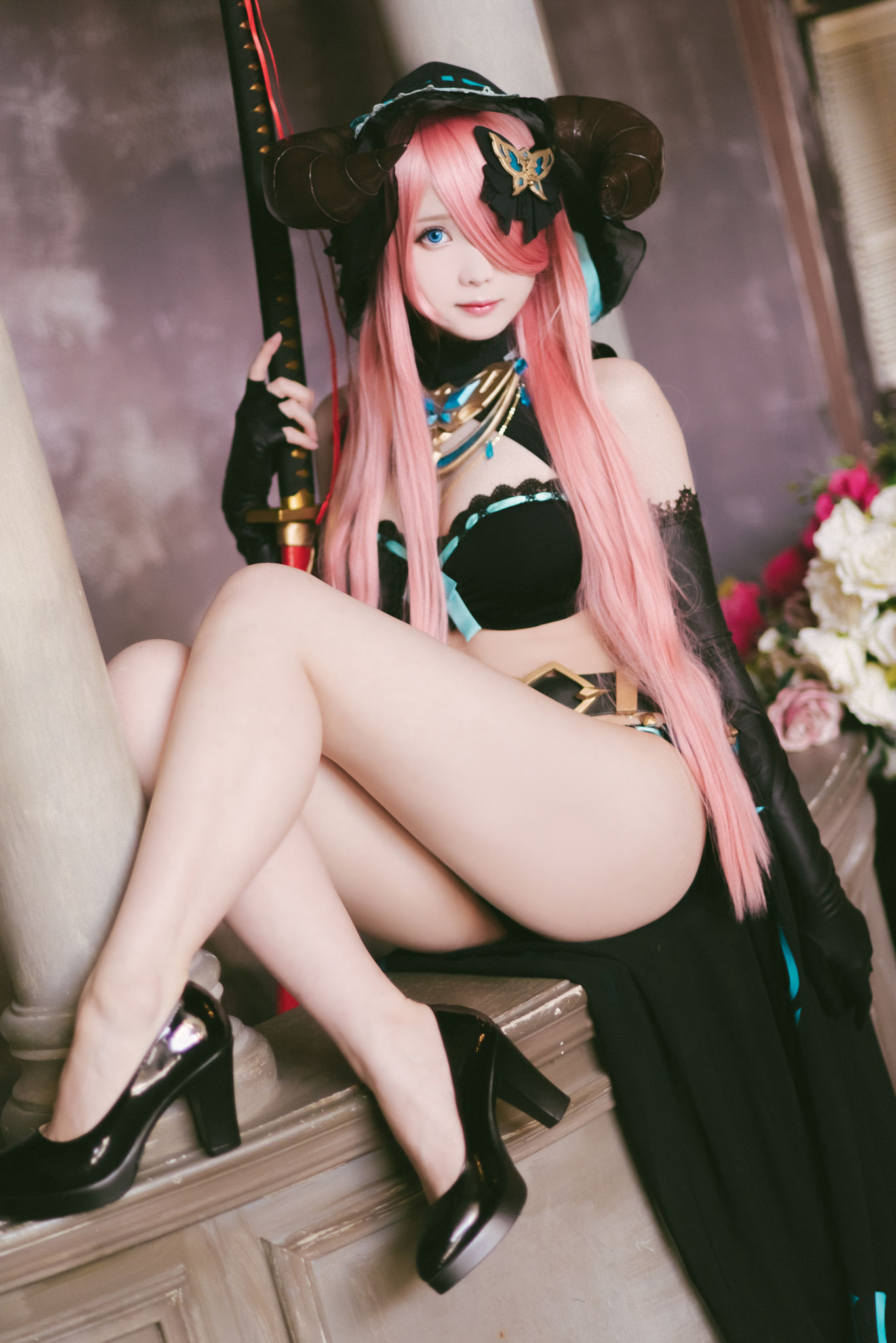微博妹纸霜月shimo – 碧蓝幻想 娜尔梅亚 Cosplay-第39张
