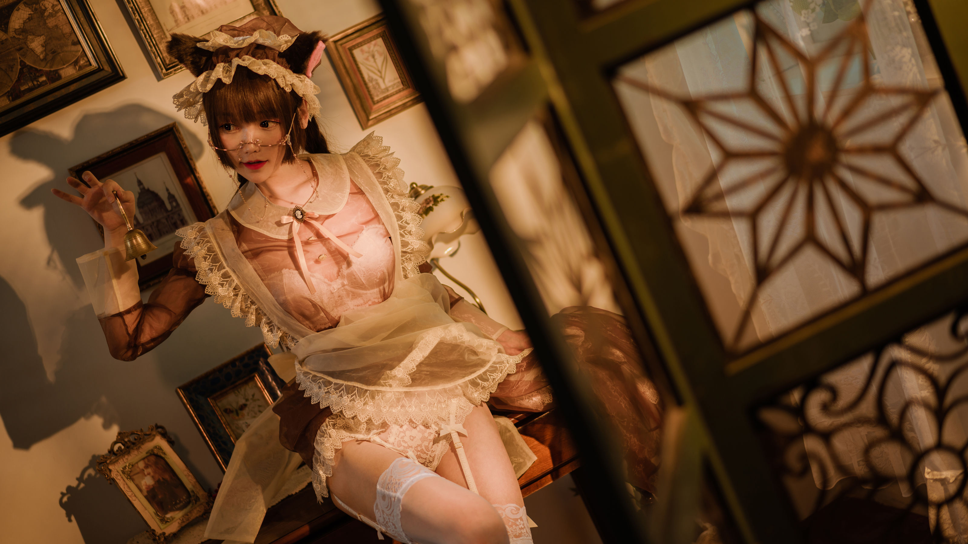 COS少女星野咪兔 透明女仆 Cosplay-第45张