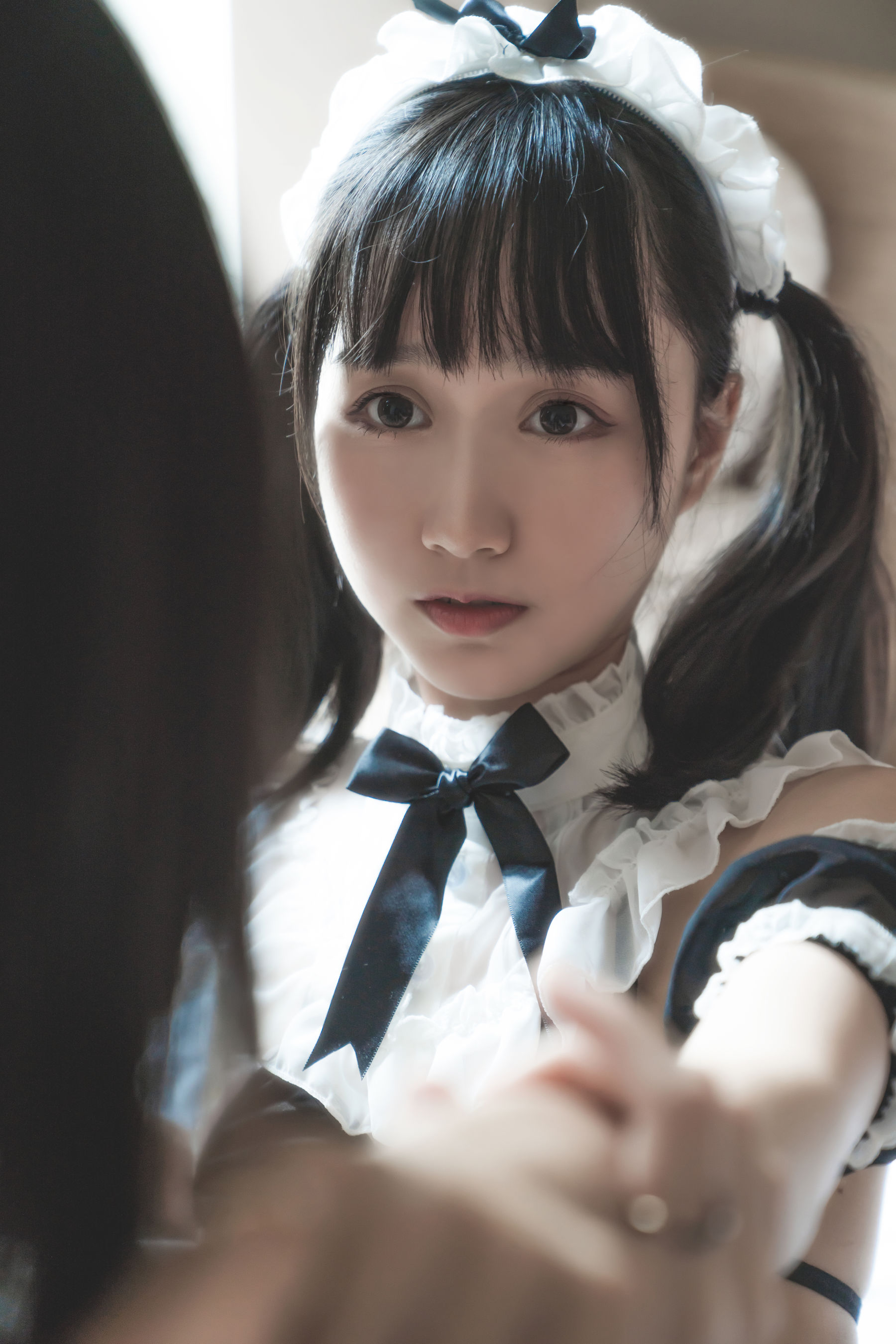 萌系小姐姐木绵绵OwO桜桃喵 暮(黑裙×妹抖) Cosplay-第9张