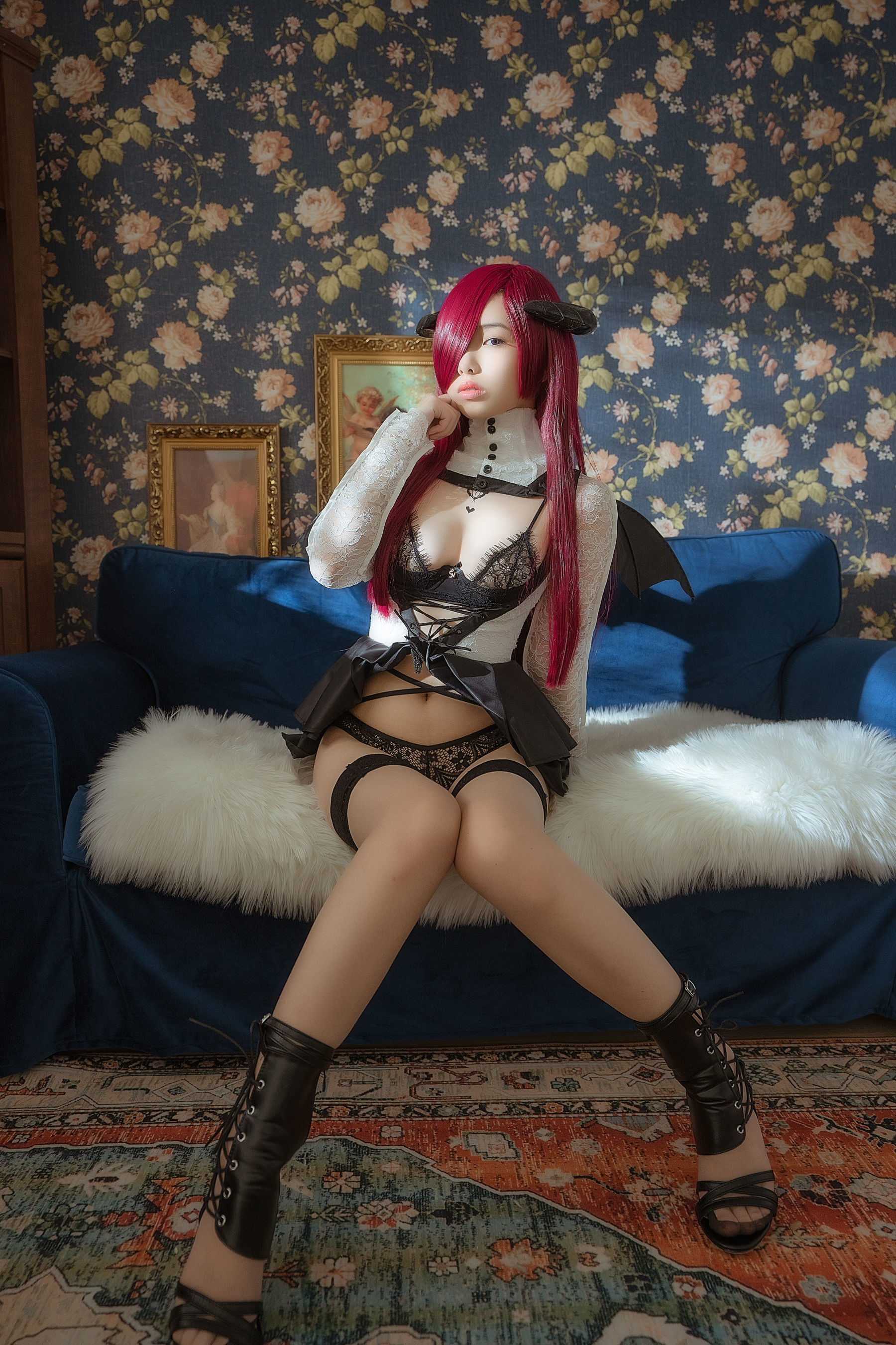 [萝莉COS] 雯妹 – 魅魔 the countess of devil Cosplay-第37张