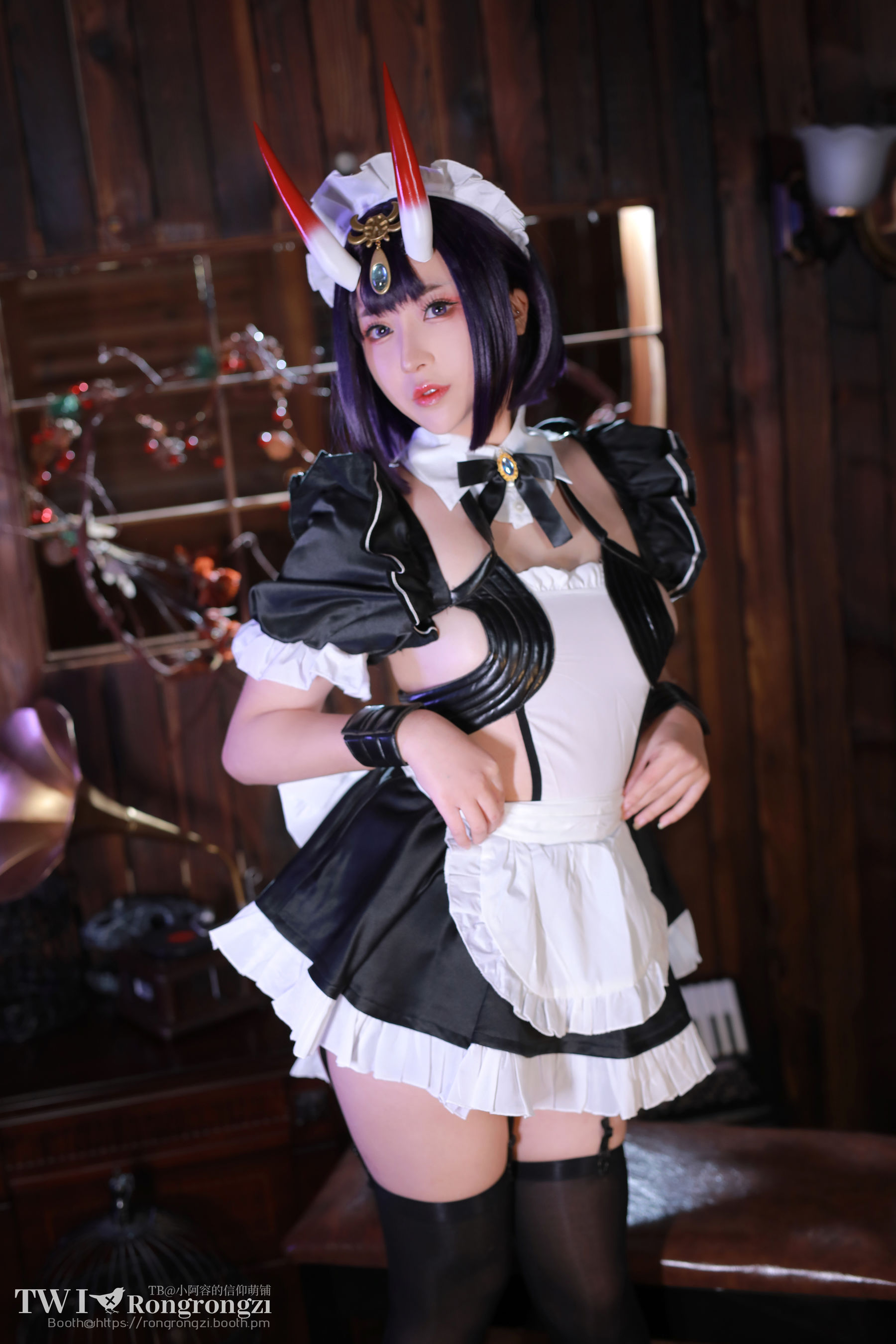 小容仔咕咕咕 – 酒吞童子女仆 Cosplay-第1张
