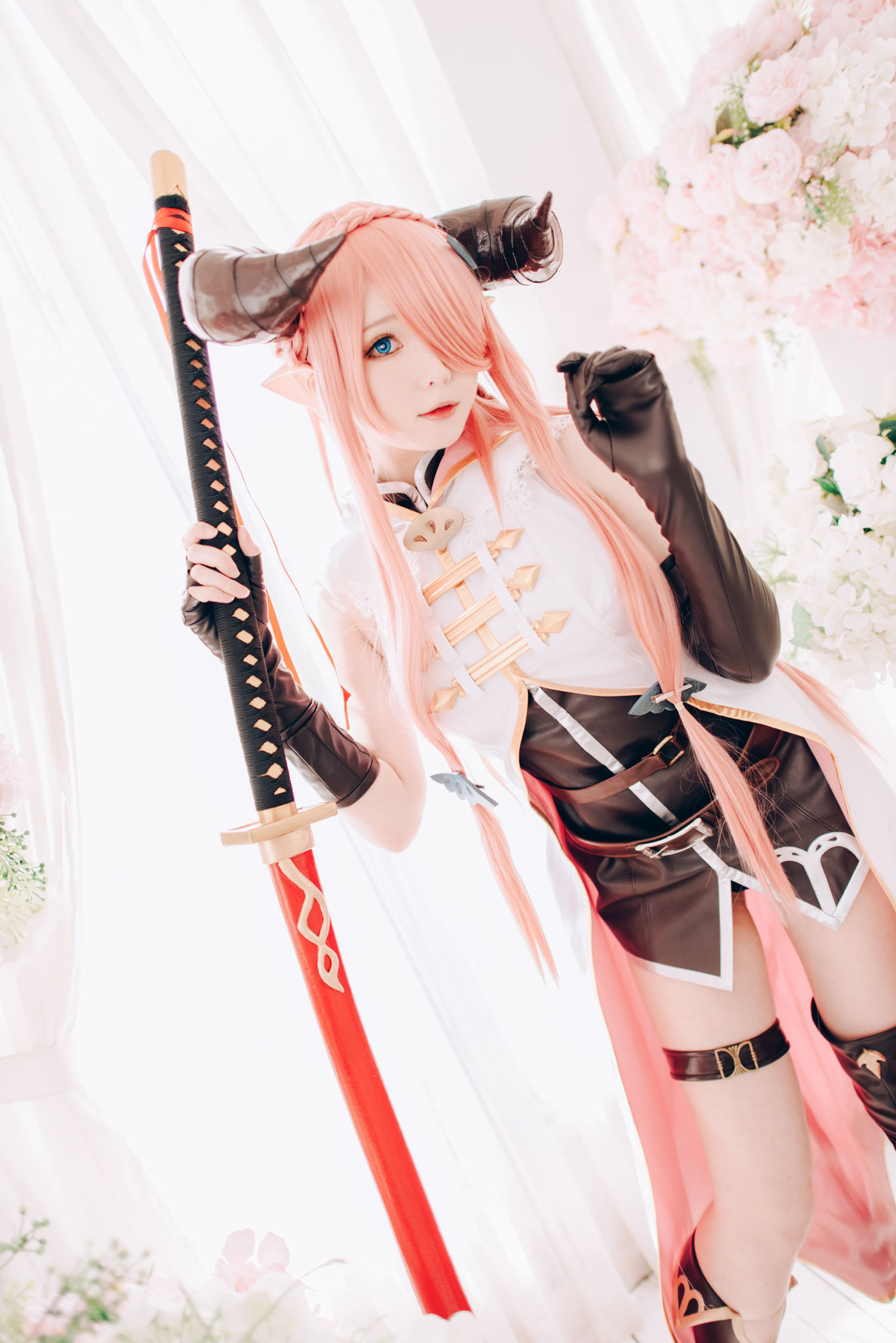 微博妹纸霜月shimo – 碧蓝幻想 娜尔梅亚 Cosplay-第56张