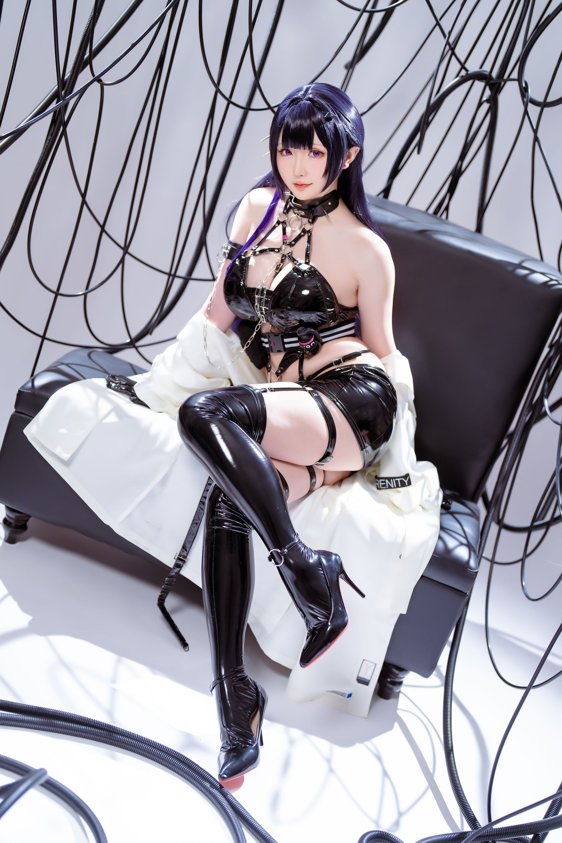 Coser小姐姐星之迟迟 – Nikke-米哈拉 Cosplay-第55张