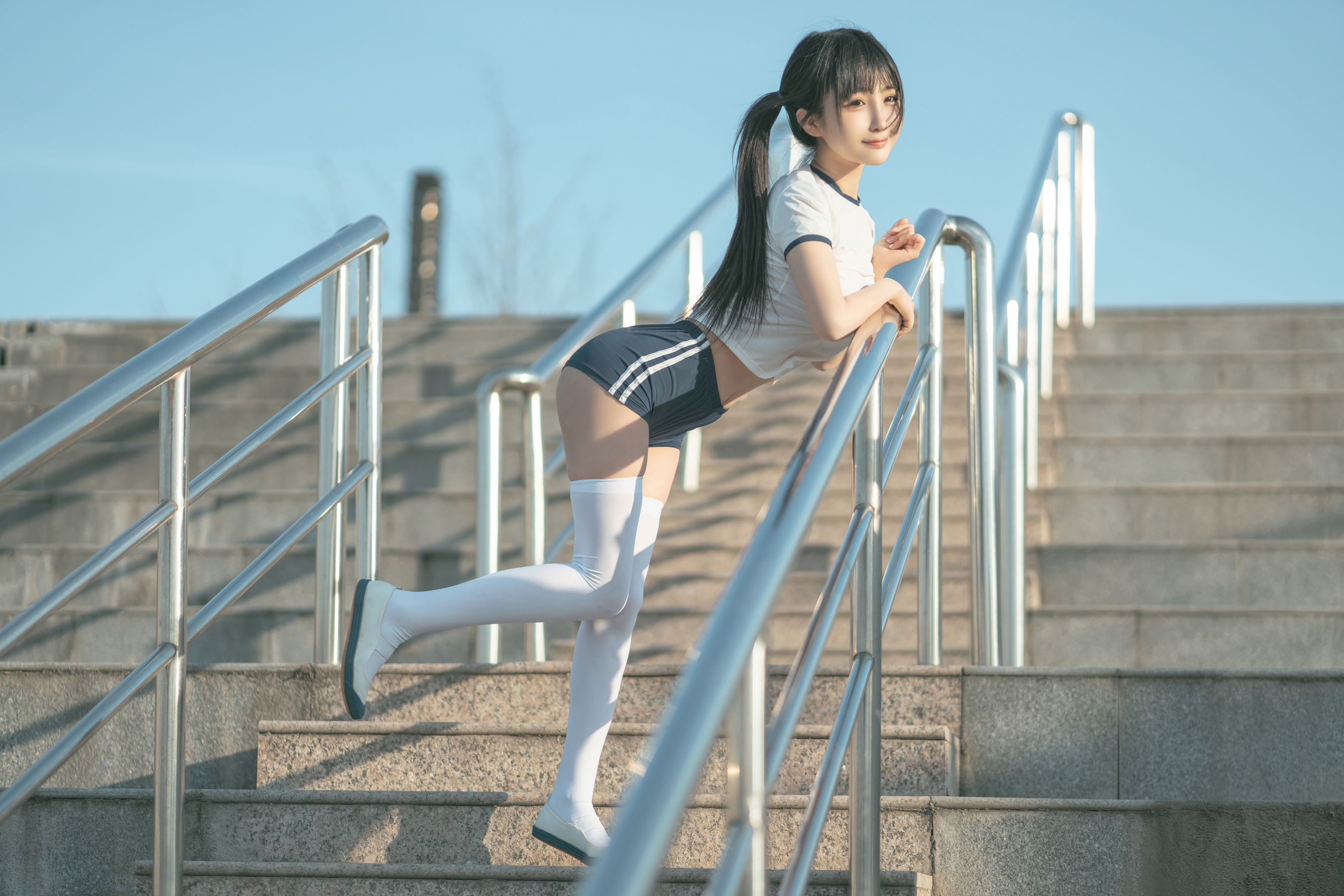 桜井宁宁 – 体操服 Cosplay-第7张
