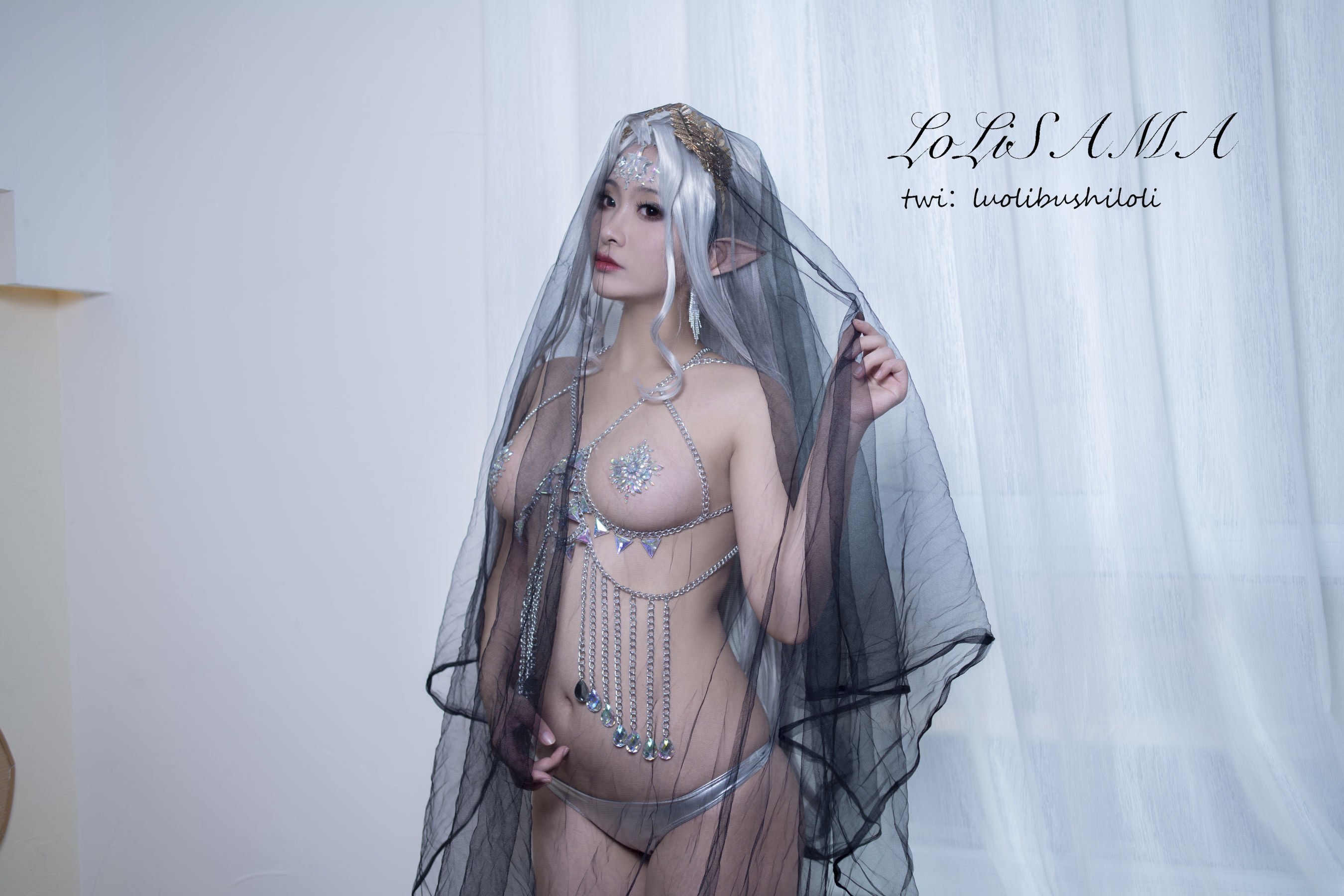 动漫博主洛璃LoLiSAMA – 精灵 Cosplay-第4张