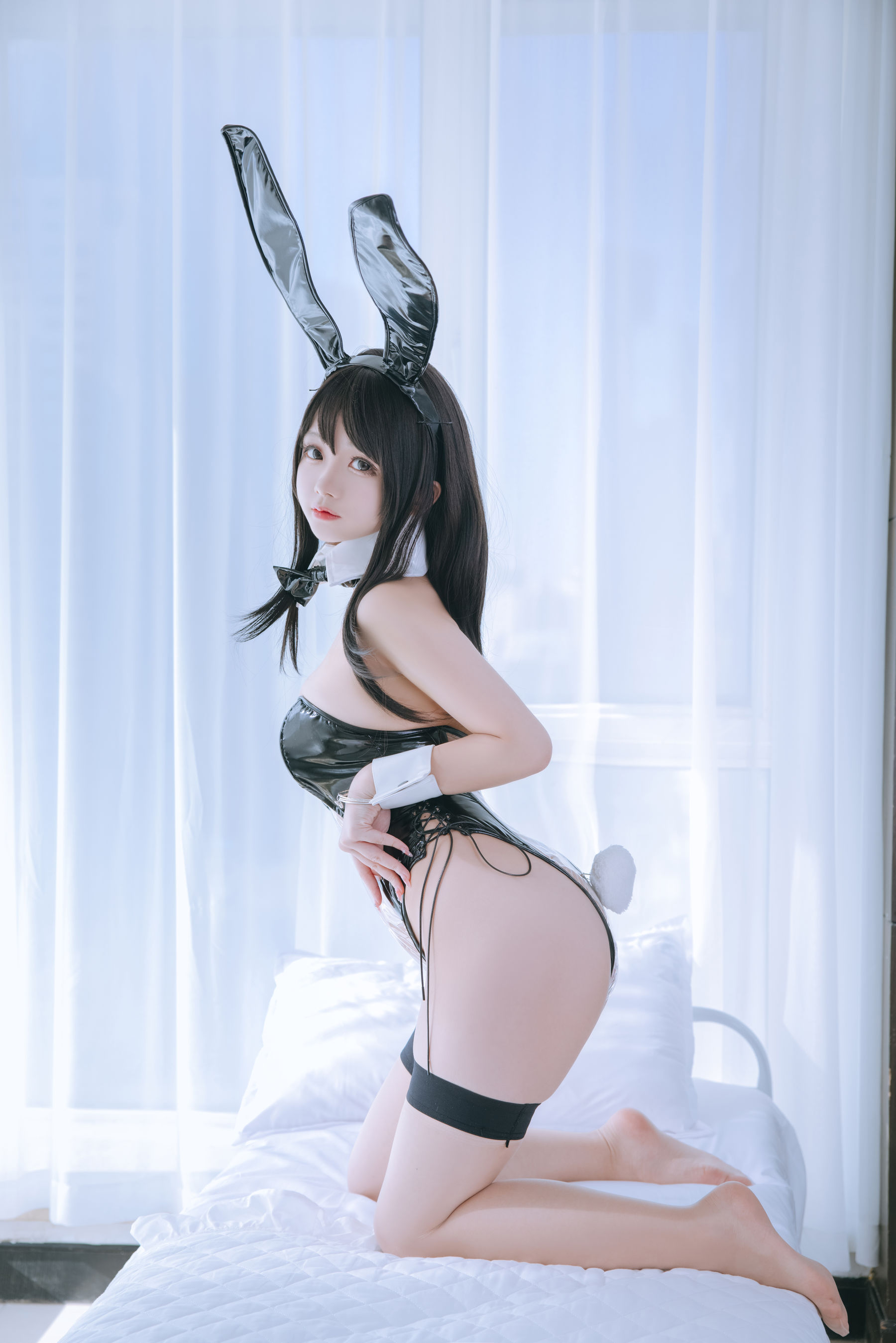 Cosplay日奈娇 – 透明兔女郎 Cosplay-第3张