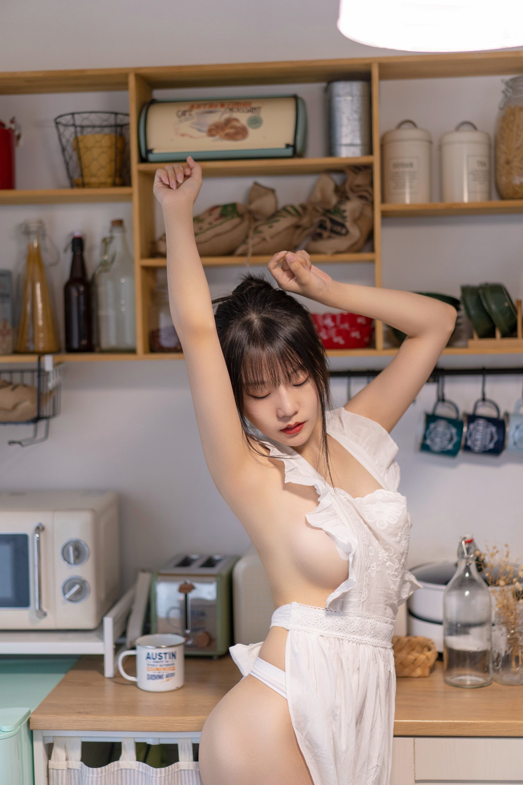 香草喵露露写真 – 厨娘 Cosplay-第45张