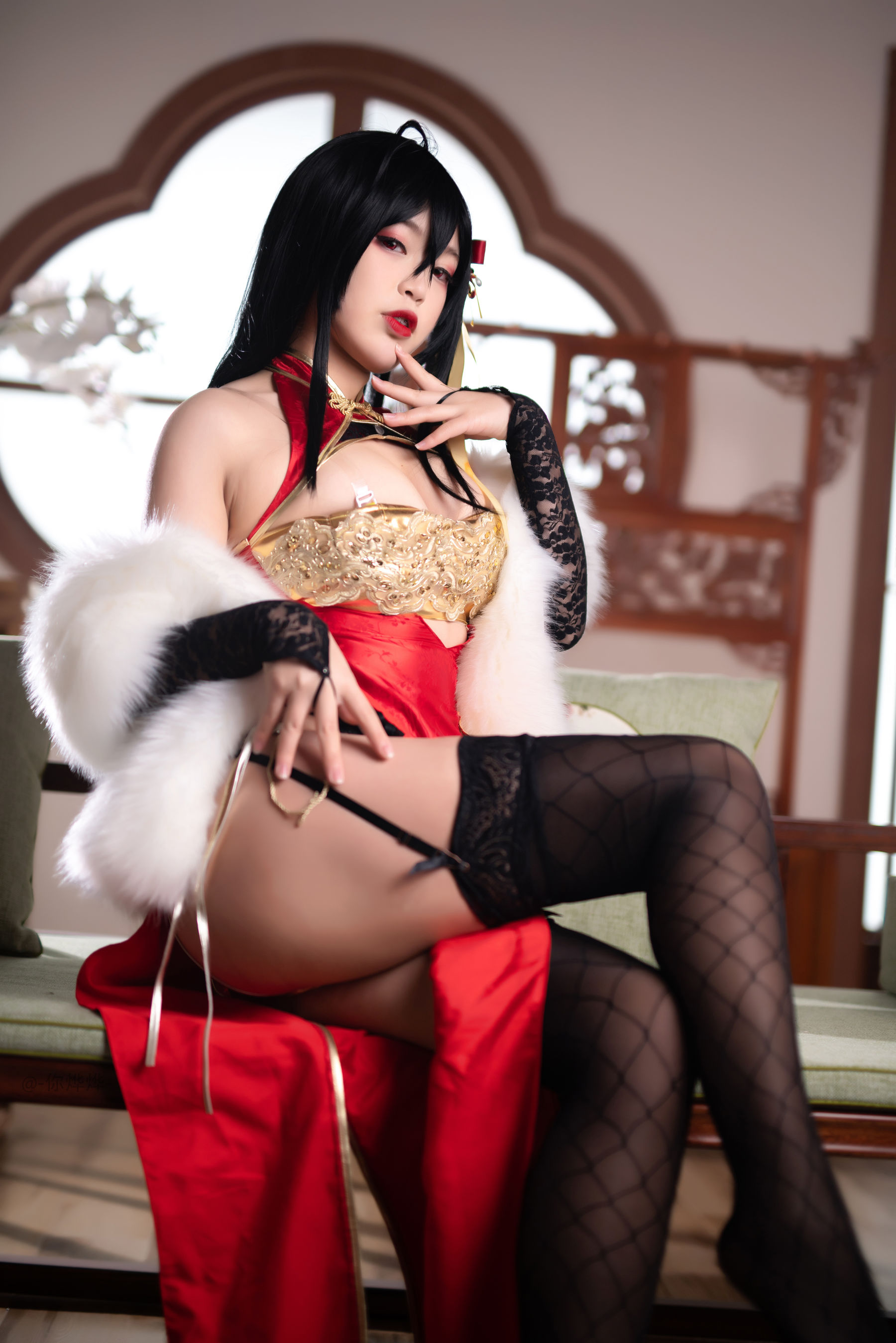 萌系小姐姐-白烨- 大凤旗袍 Cosplay-第17张