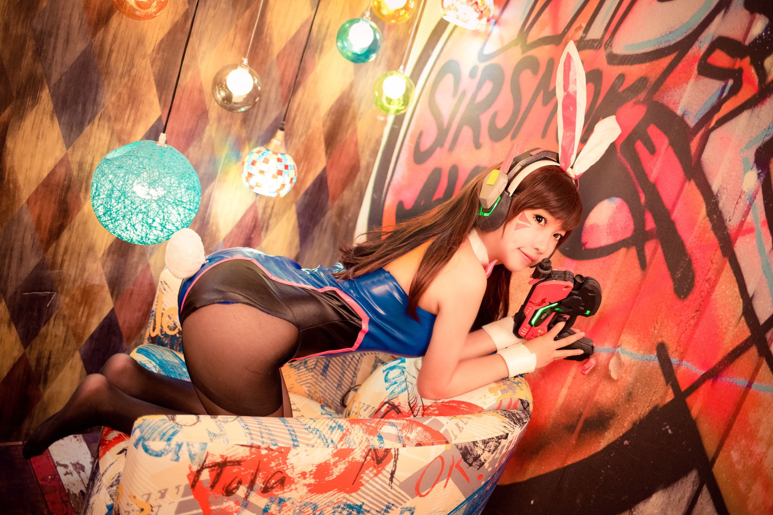 萝莉蜜嘟喵 DVA兔女郎 Cosplay-第30张
