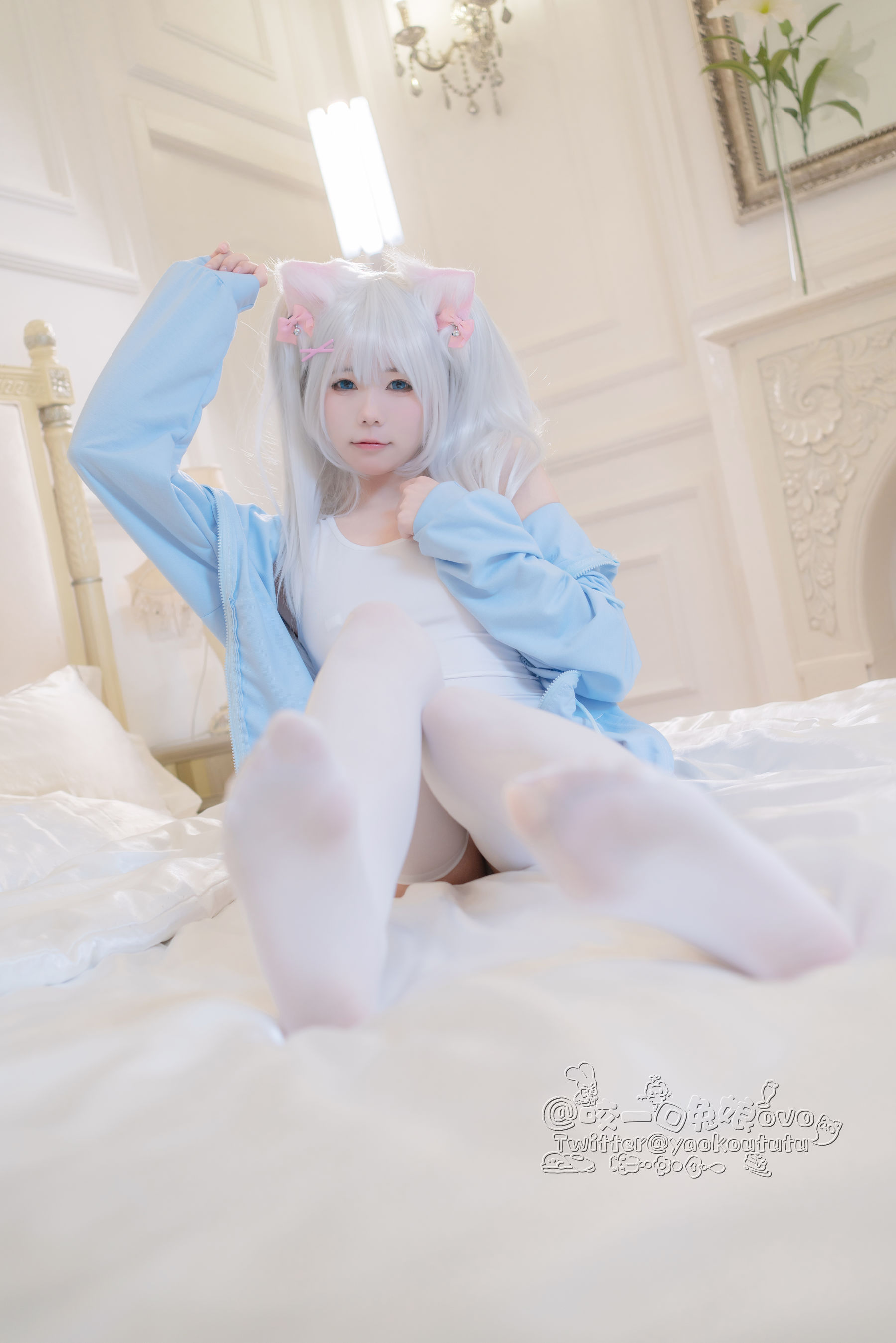 咬一口兔娘 – 做你的猫 Cosplay-第49张