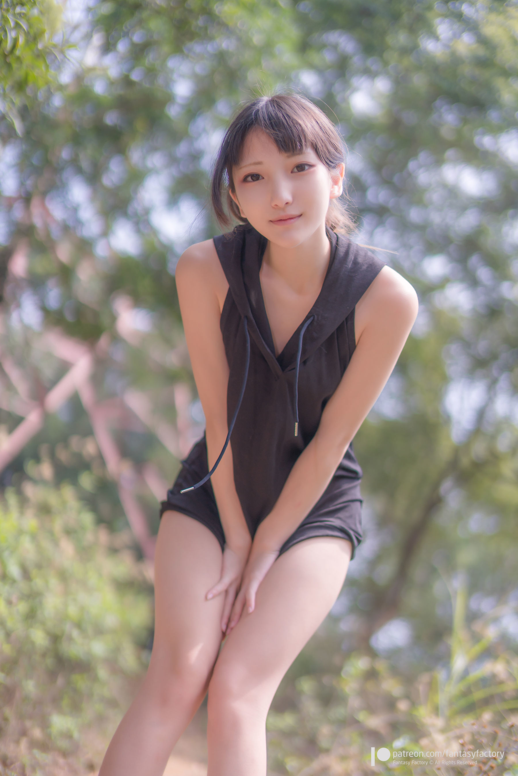 [Fantasy Factory] 小丁Cosplay – 单车少女 黑胶 情趣网衫 Cosplay-第18张