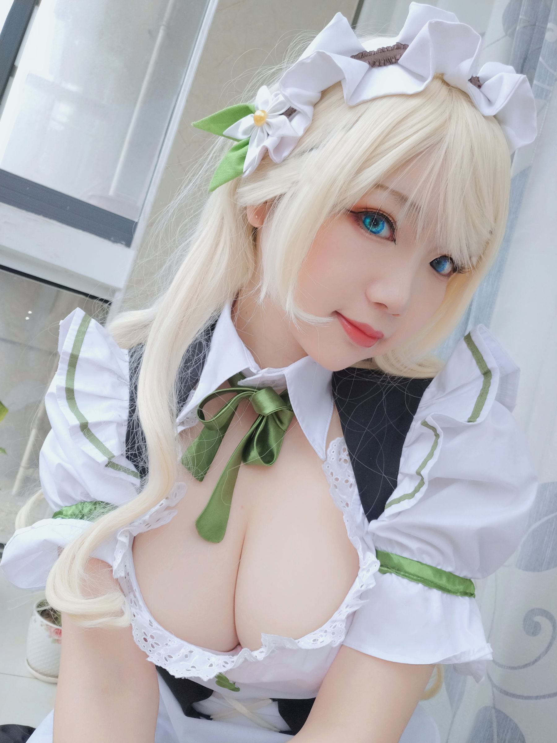 动漫博主雪晴Astra – 女仆 Cosplay-第4张