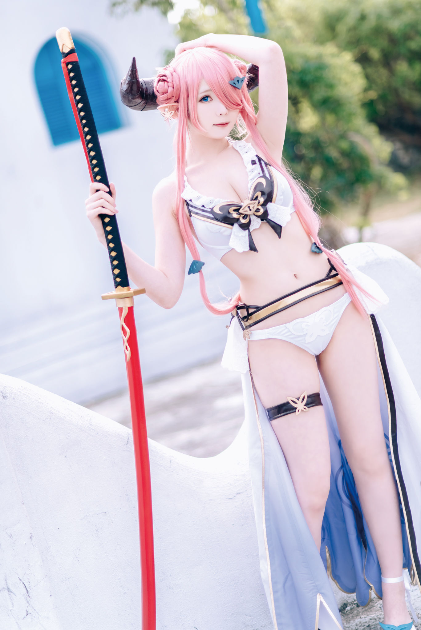 微博妹纸霜月shimo – 碧蓝幻想 娜尔梅亚 Cosplay-第23张