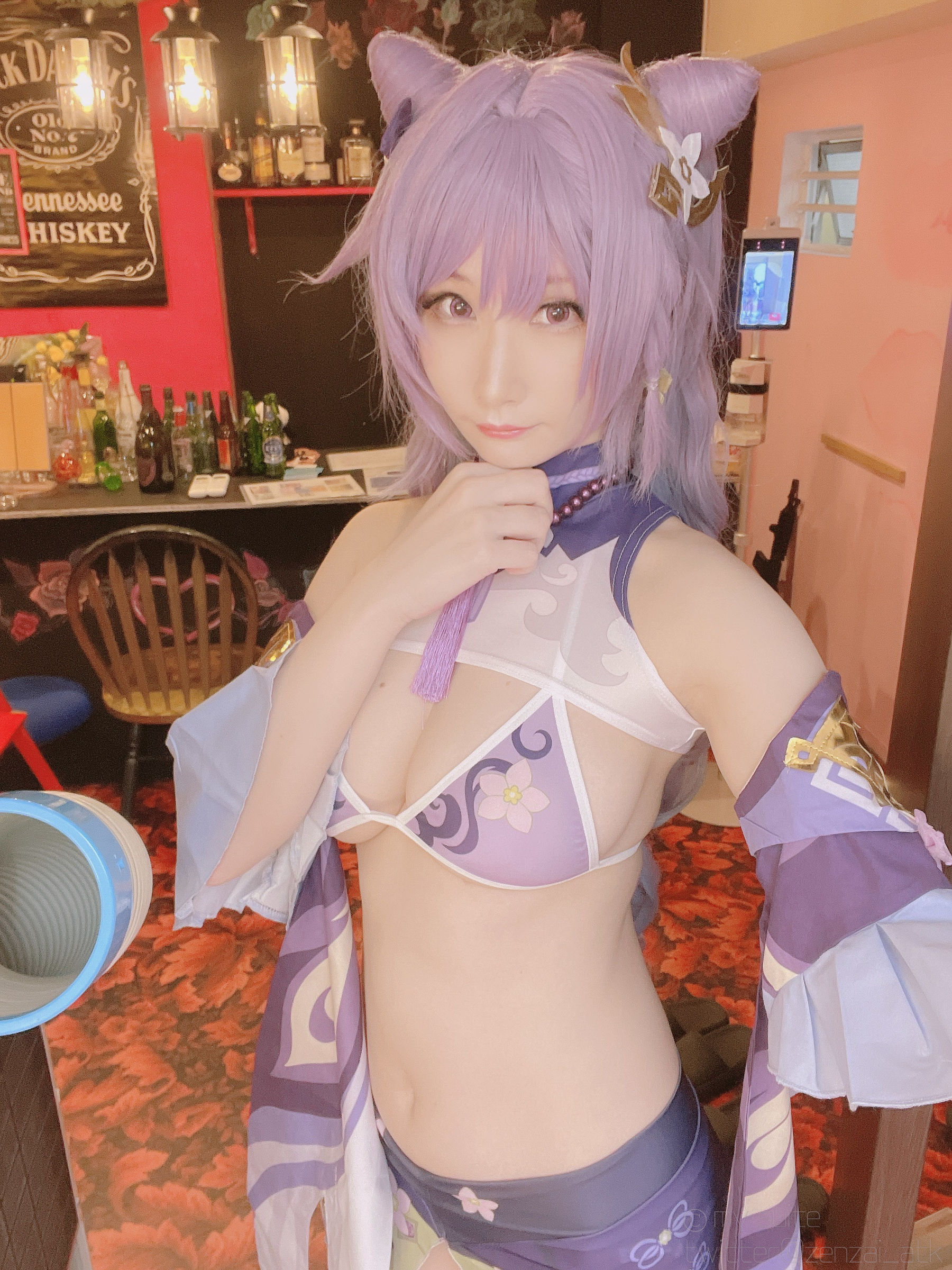(Cosplay)[my suite] Atsuki あつき – Keqing 刻晴 (Genshin Impact) Cosplay-第20张