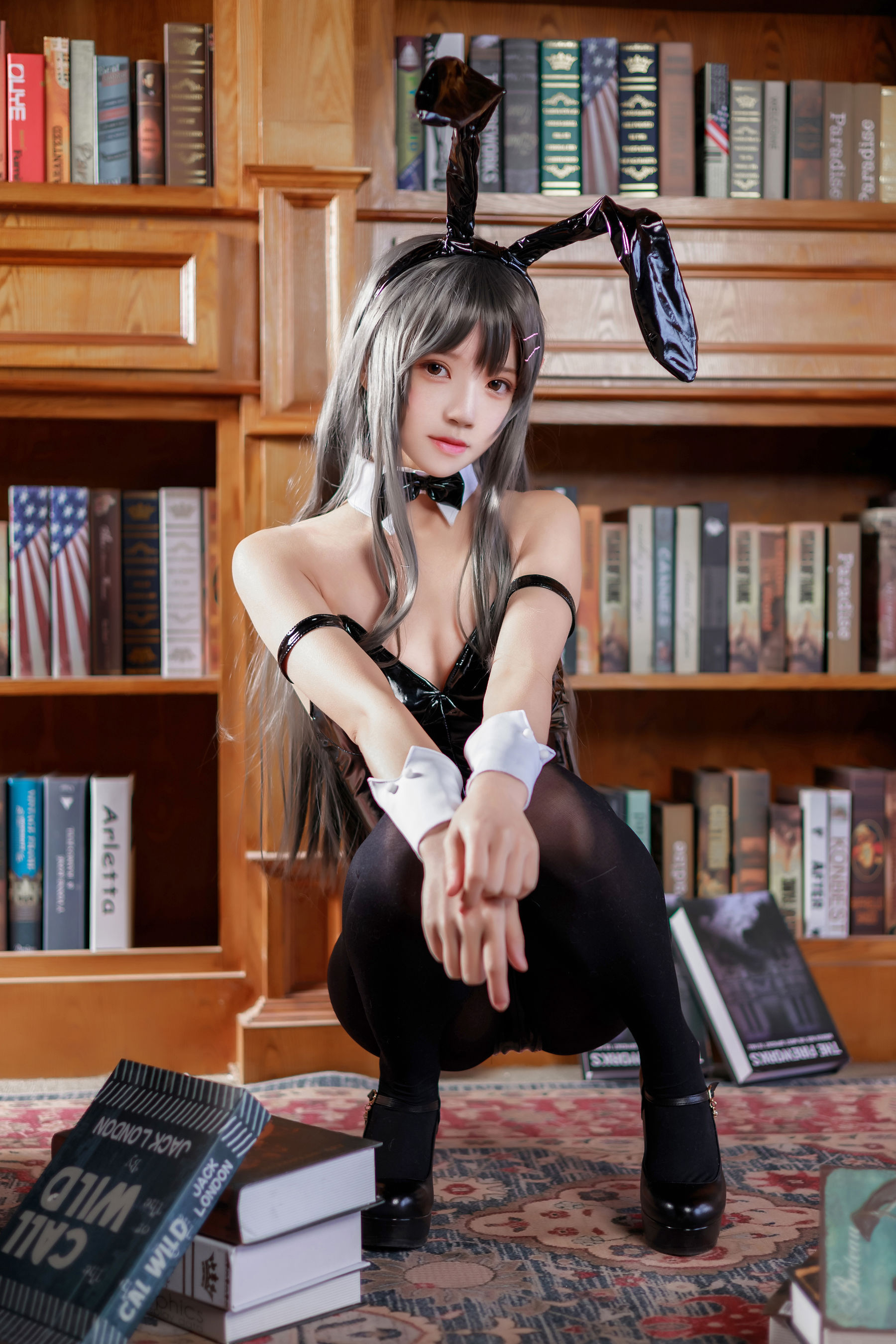 桜桃喵 – 樱岛麻衣兔女郎 Cosplay-第32张