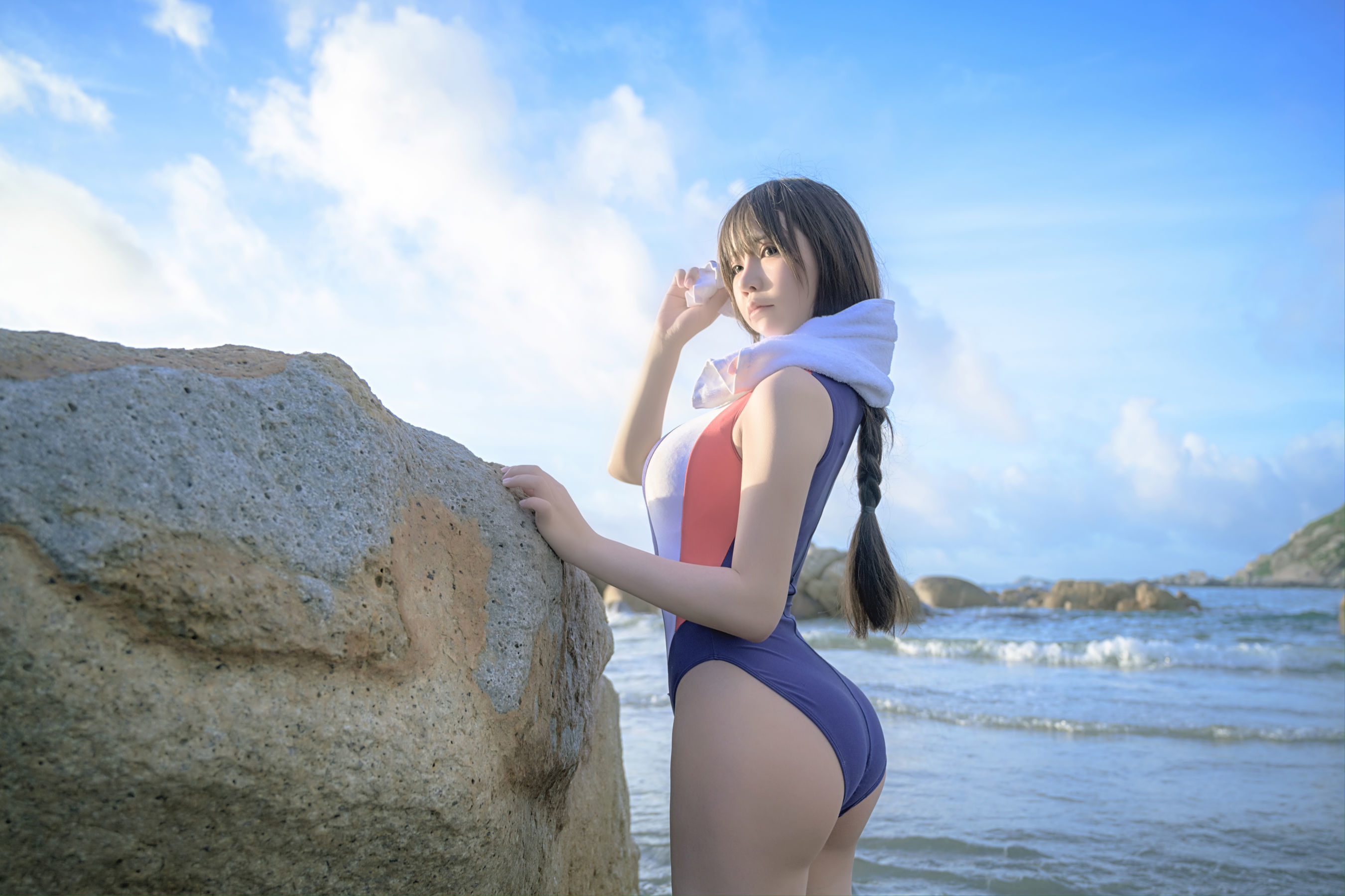 二次元妹子抱走莫子aa – 竞技泳衣 Cosplay-第59张