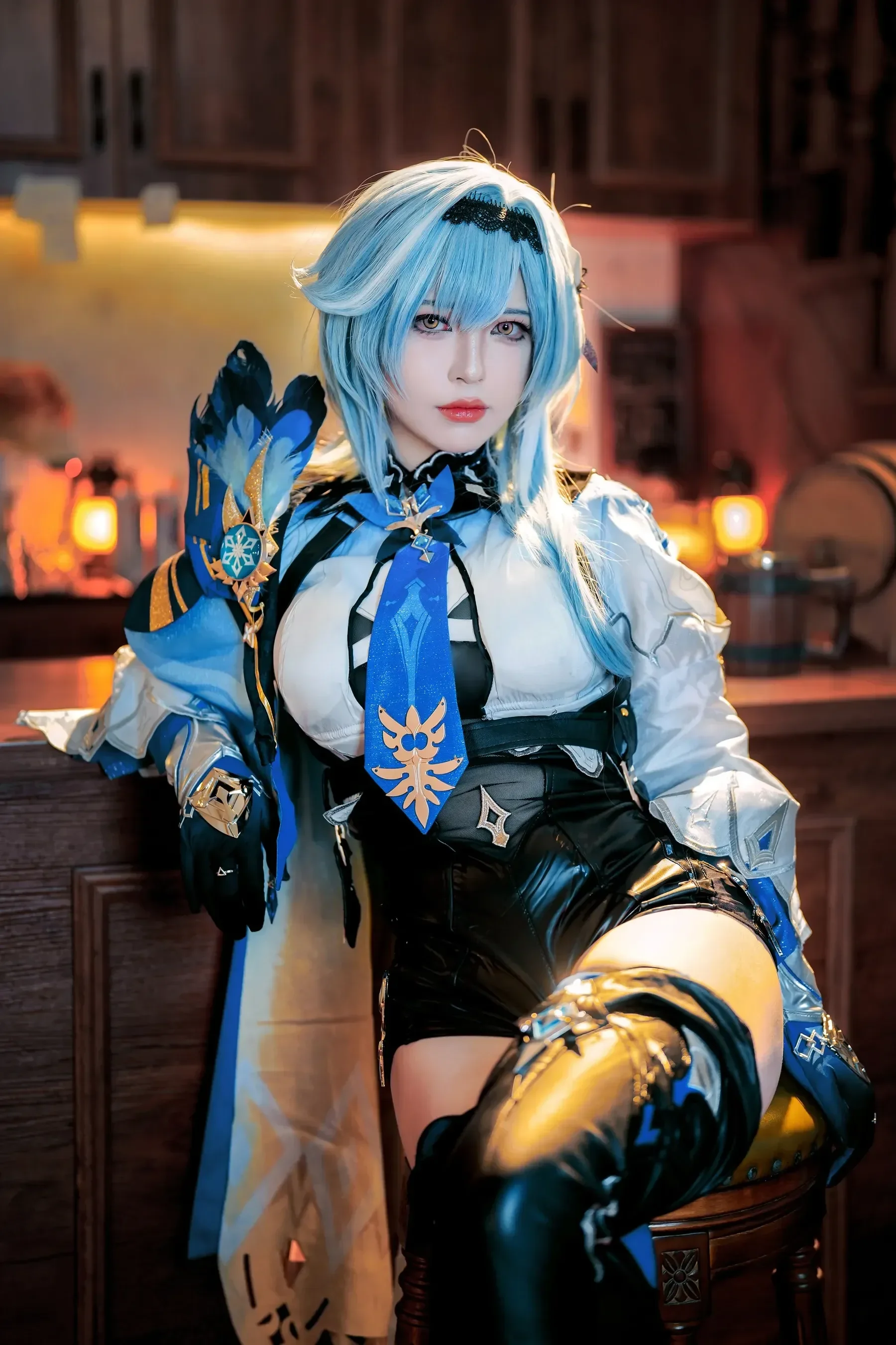 半半子 – 原神优菈 Cosplay-第45张