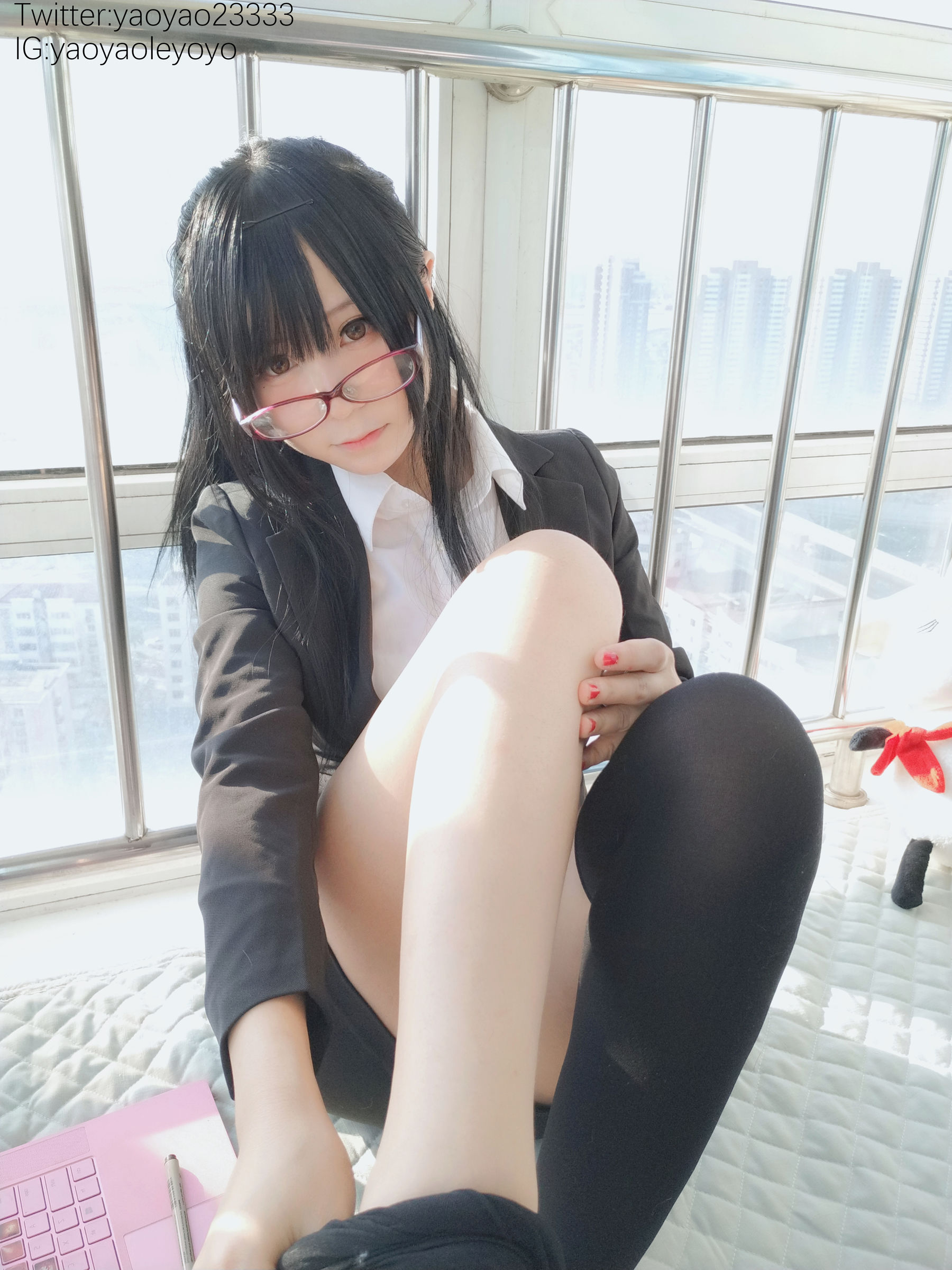 萌妹子Coser摇摇乐yoyo – 补习老师 Cosplay-第23张