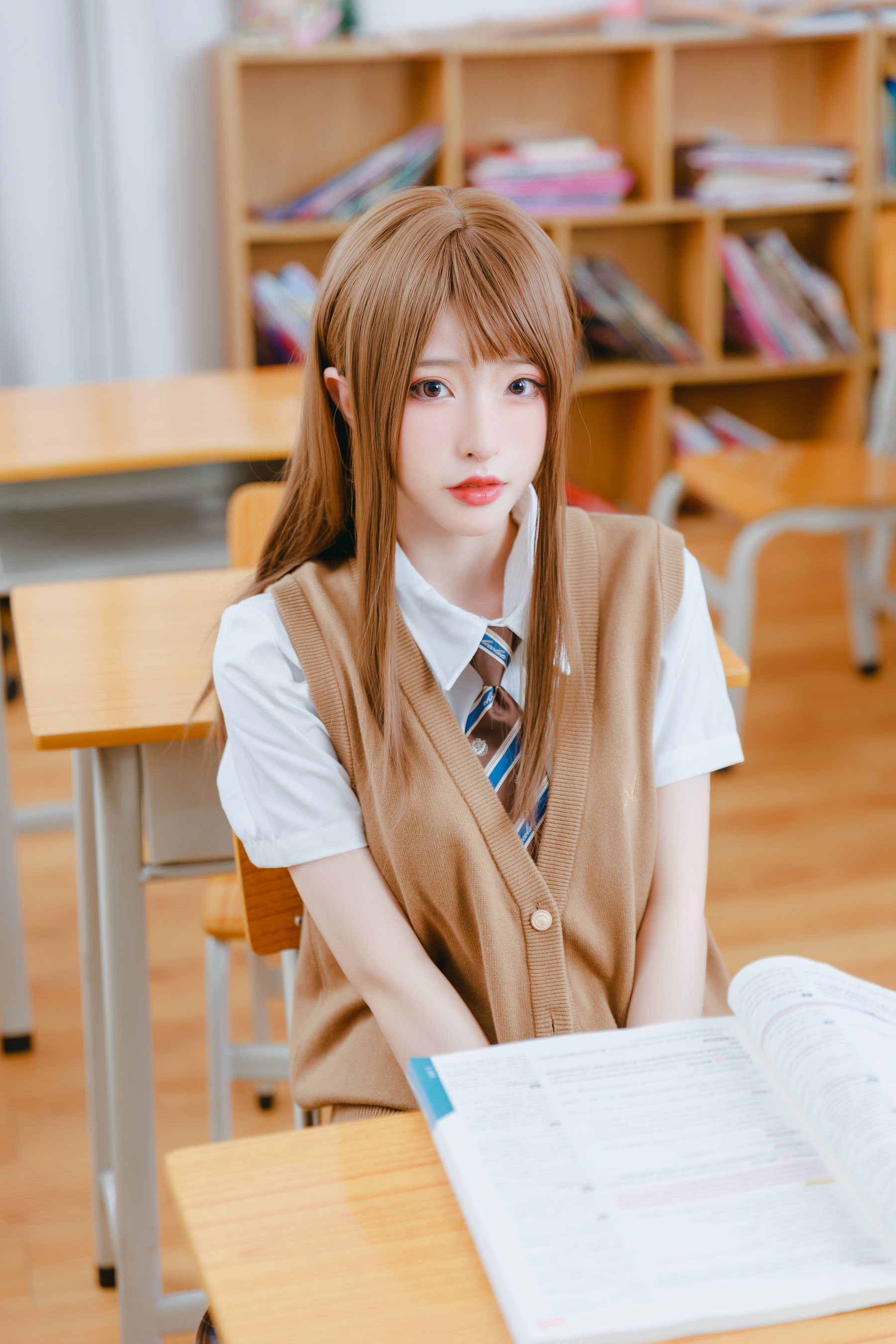 尤物清水由乃 – 放学后的秘密辅导 Cosplay-第62张