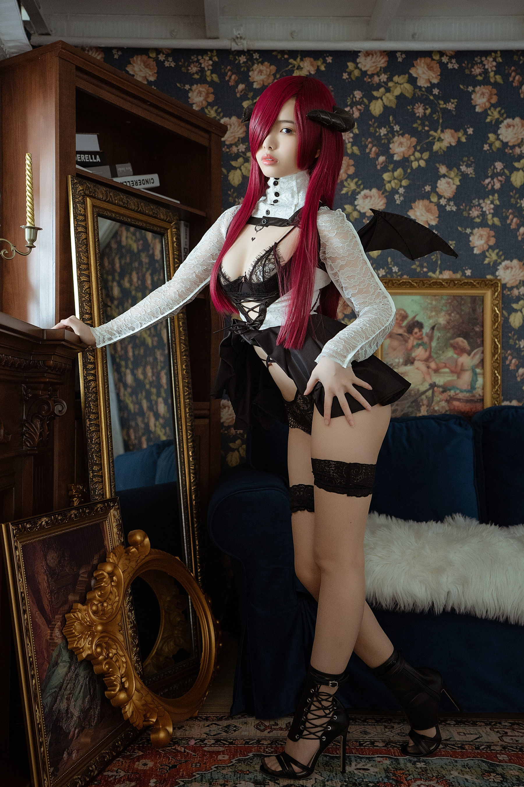 [萝莉COS] 雯妹 – 魅魔 the countess of devil Cosplay-第25张