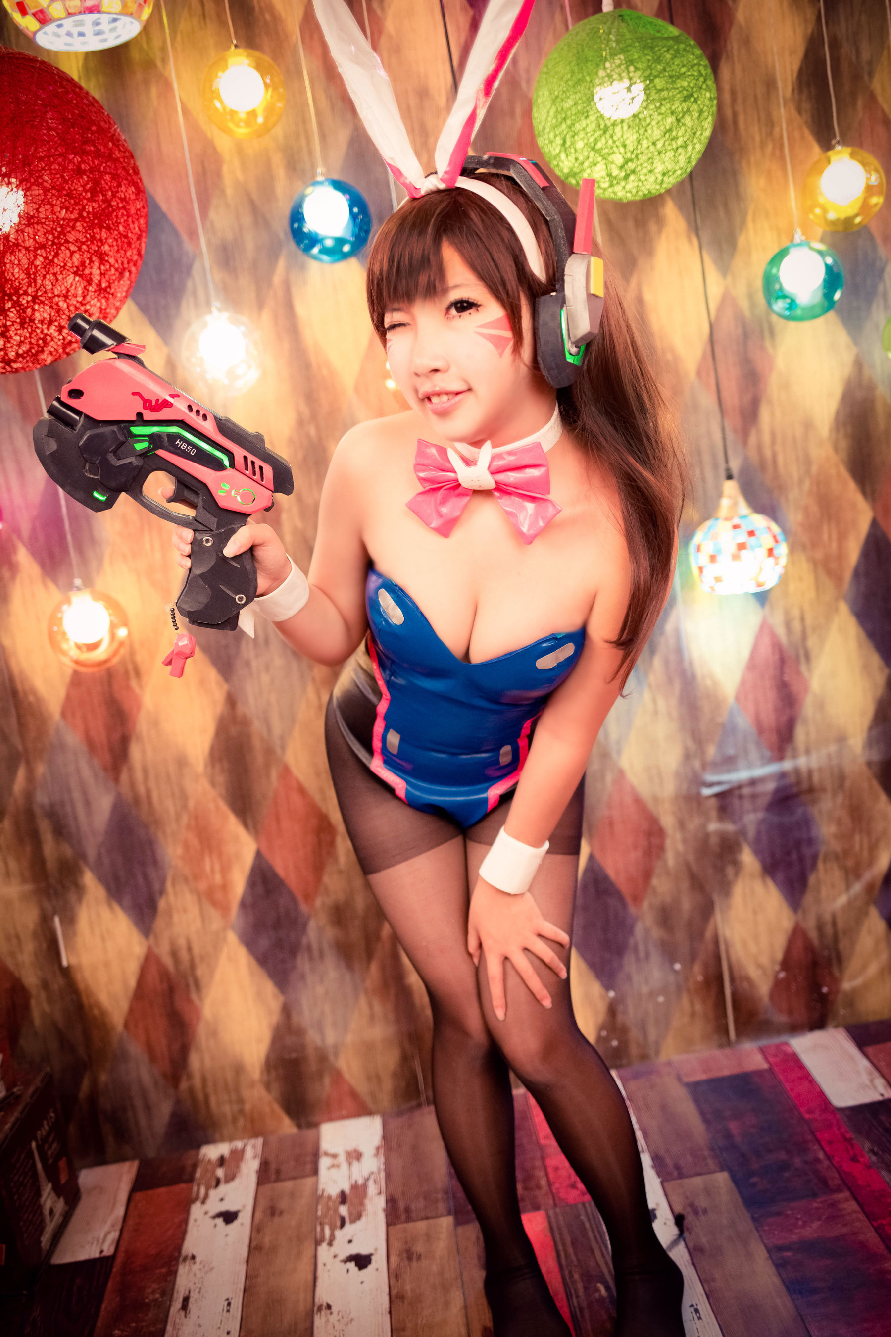 萝莉蜜嘟喵 DVA兔女郎 Cosplay-第21张