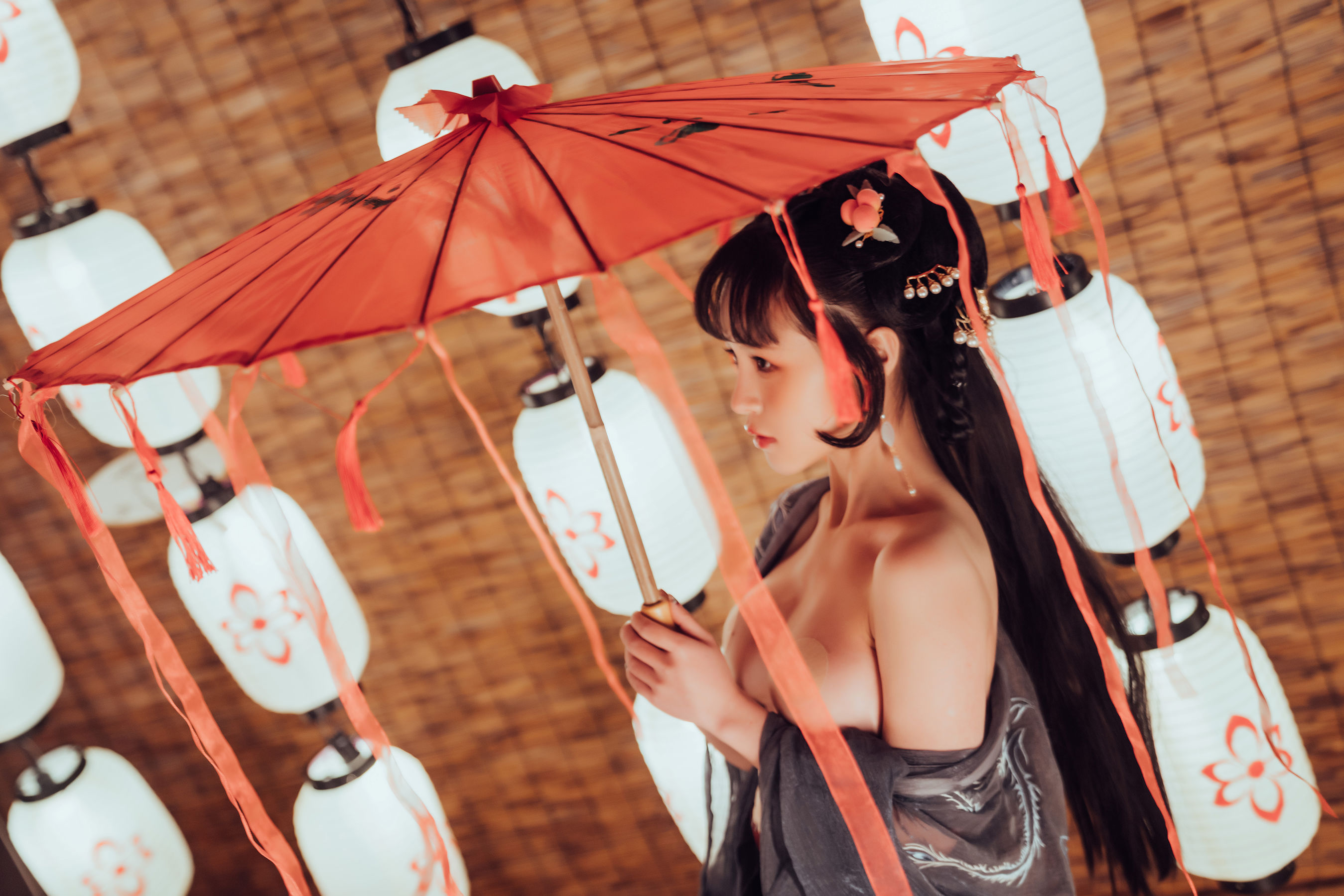 美少女晕崽 – 小琵琶精 Cosplay-第66张