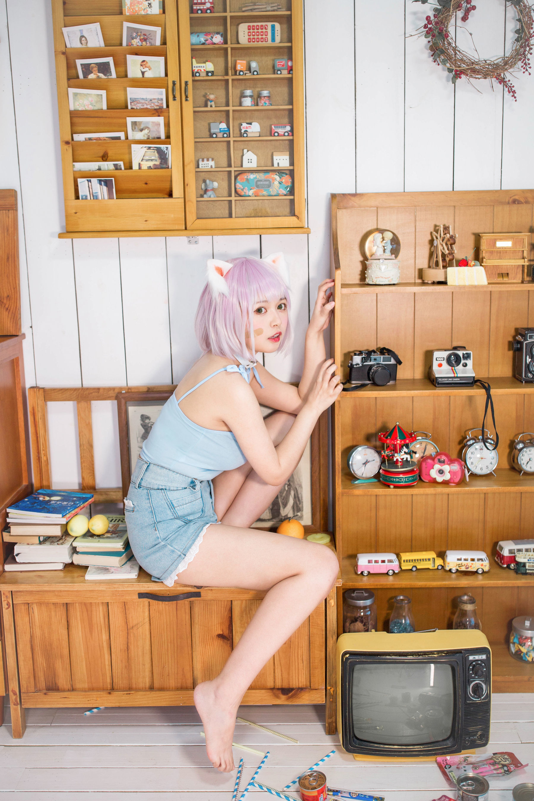 大眼萌妹黑猫猫OvO – 养猫小课堂 Cosplay-第3张