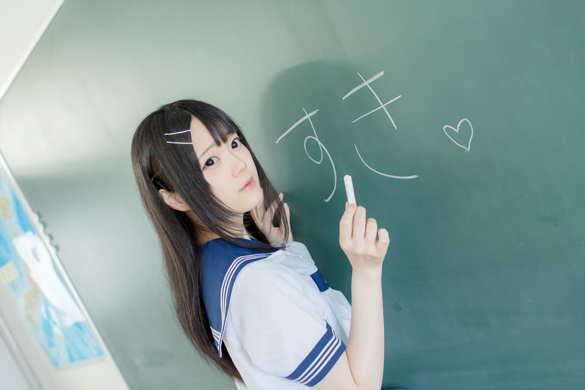 [まきろん。]君夏 – 君と僕の夏休み 紺スク Cosplay-第6张