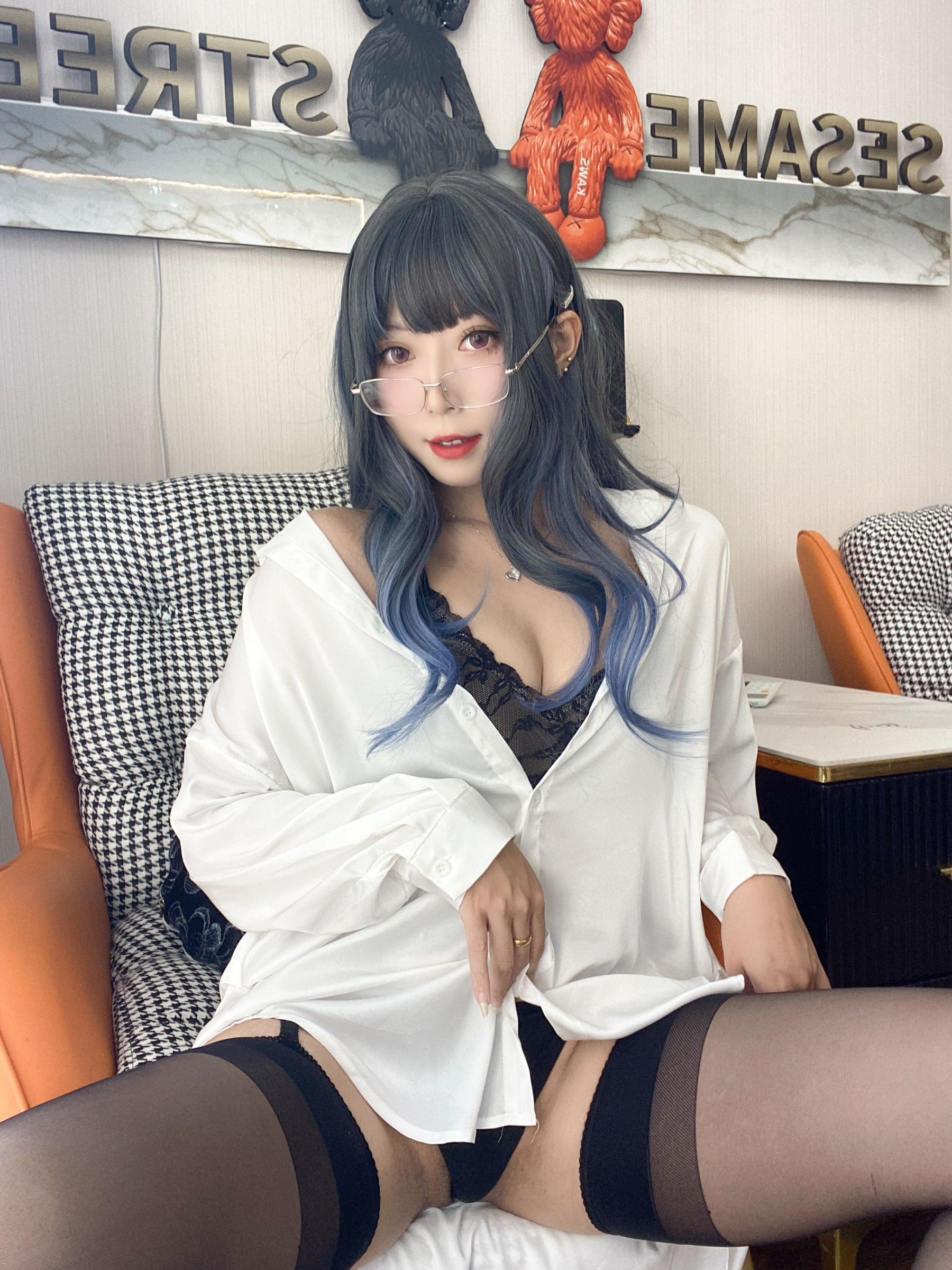 动漫博主Money冷冷 – 白衬衫 Cosplay-第27张