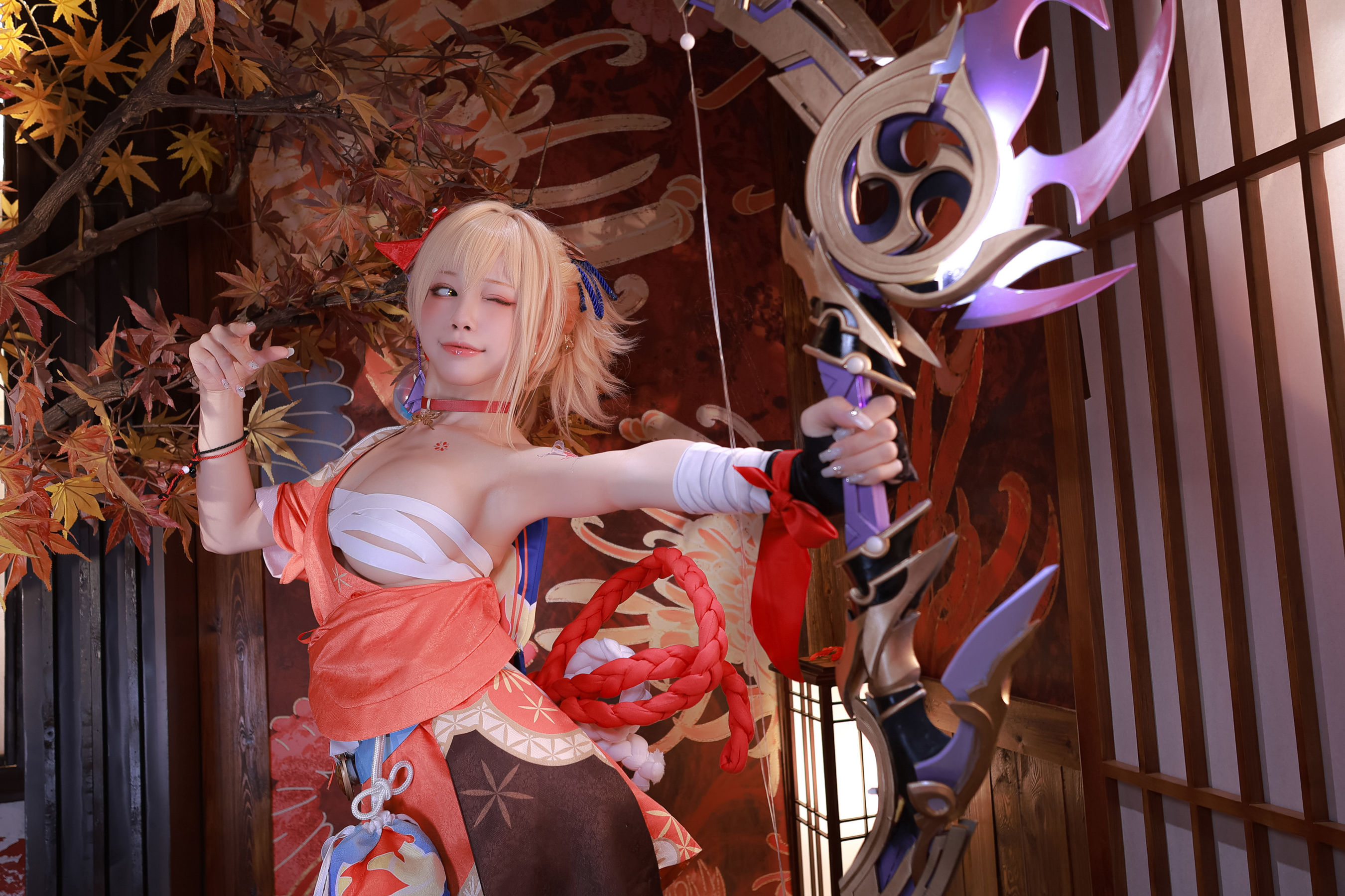 动漫博主水淼aqua – 宵宫 Cosplay-第98张