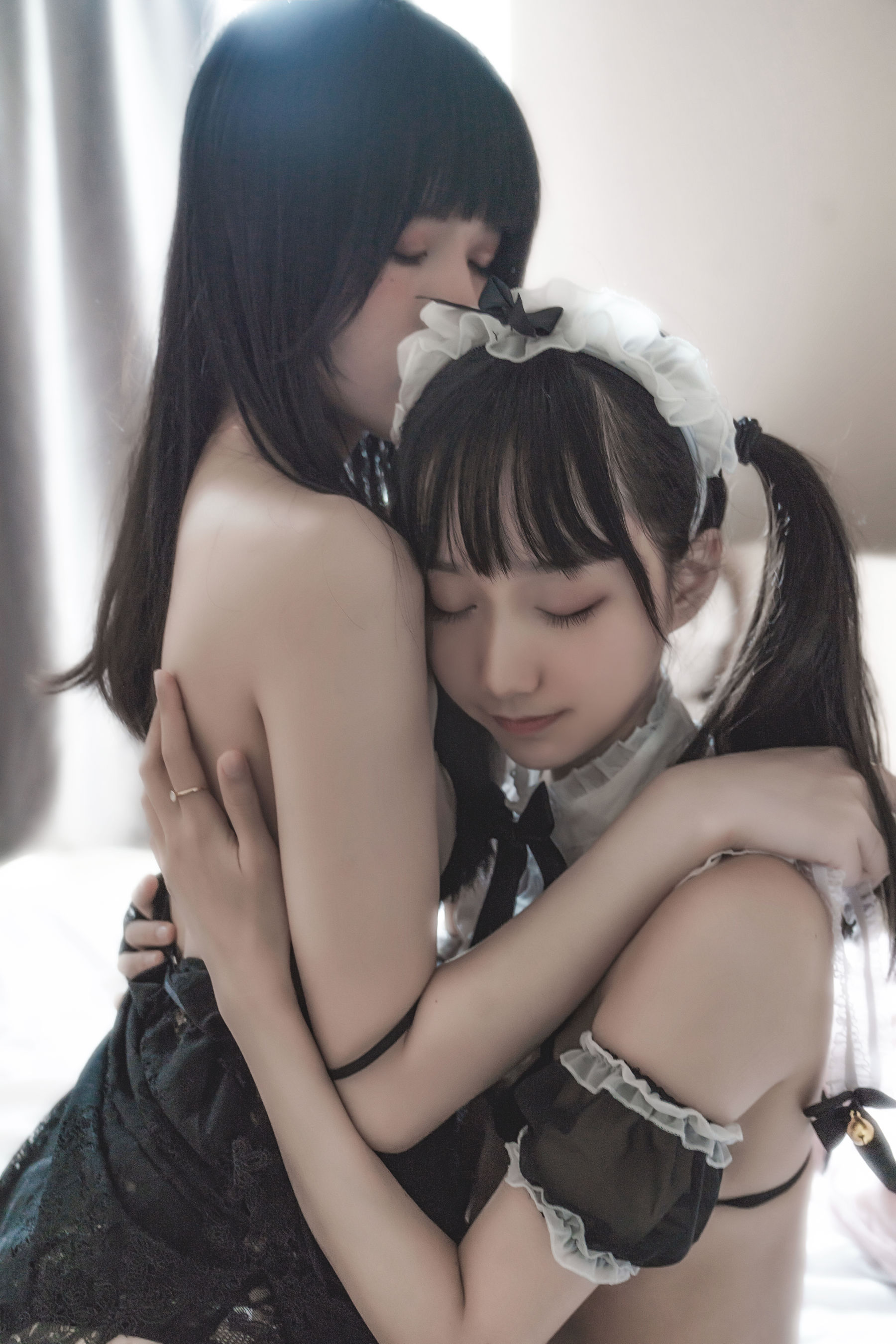 萌系小姐姐木绵绵OwO桜桃喵 暮(黑裙×妹抖) Cosplay-第29张