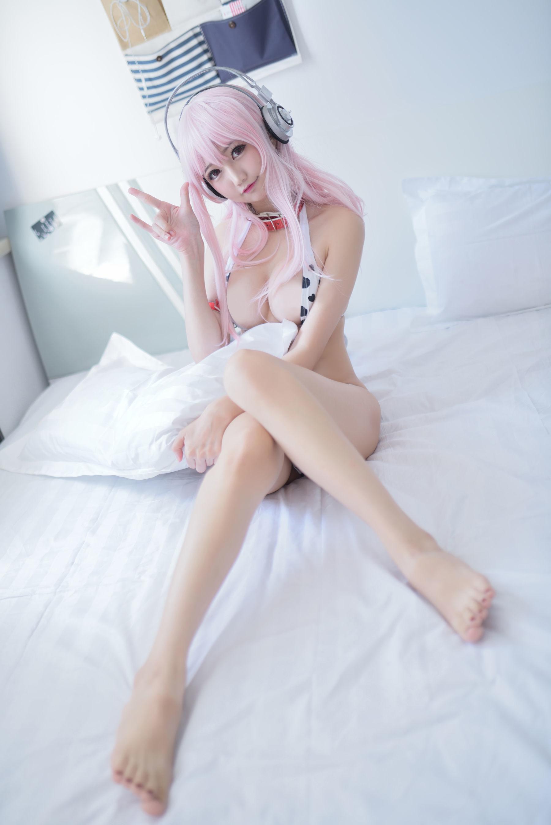 [萝莉COS] NAGISA魔物喵 Super Sonico 索尼子 Cosplay-第3张