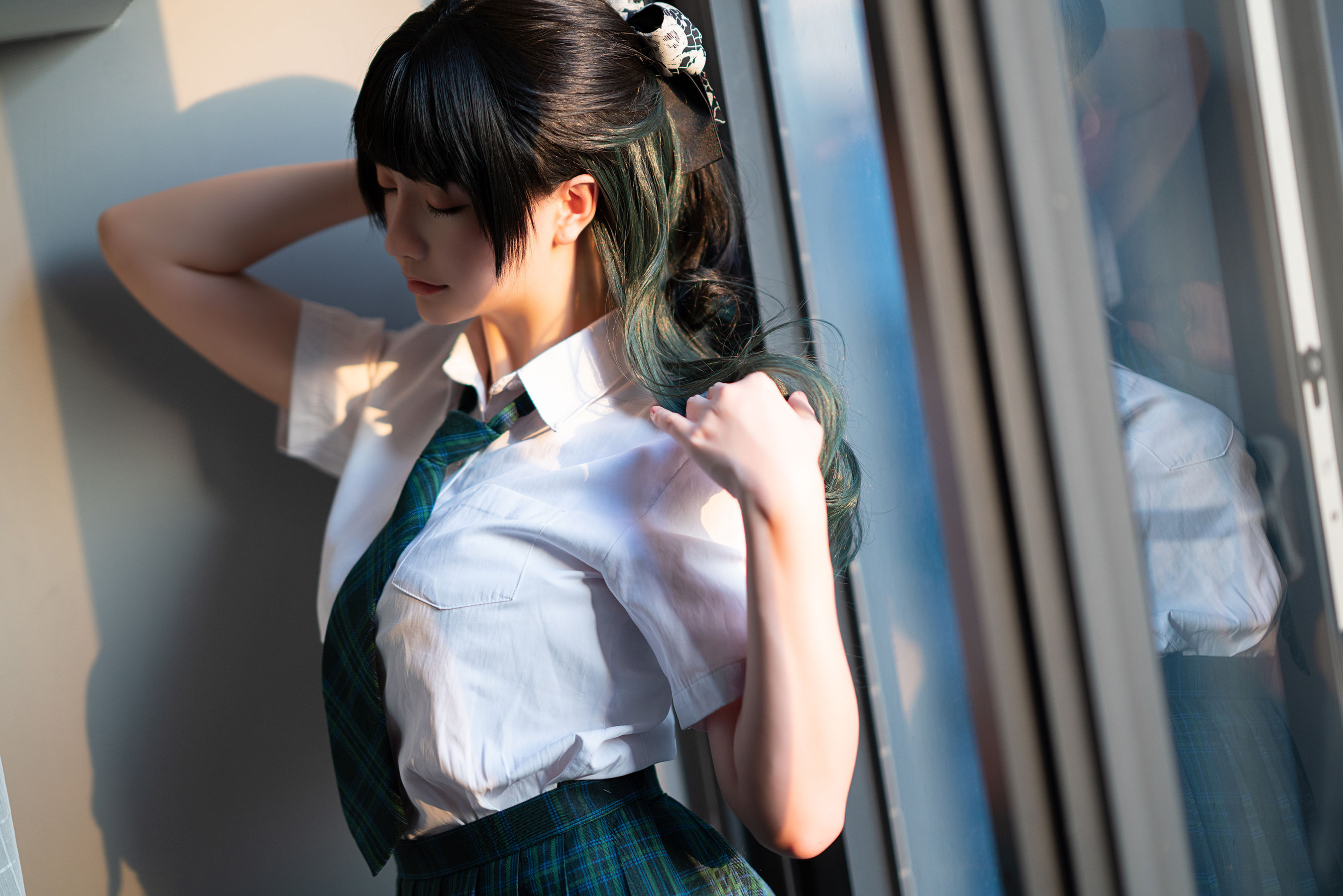 Coser小姐姐星之迟迟 – JK-绿 Cosplay-第11张