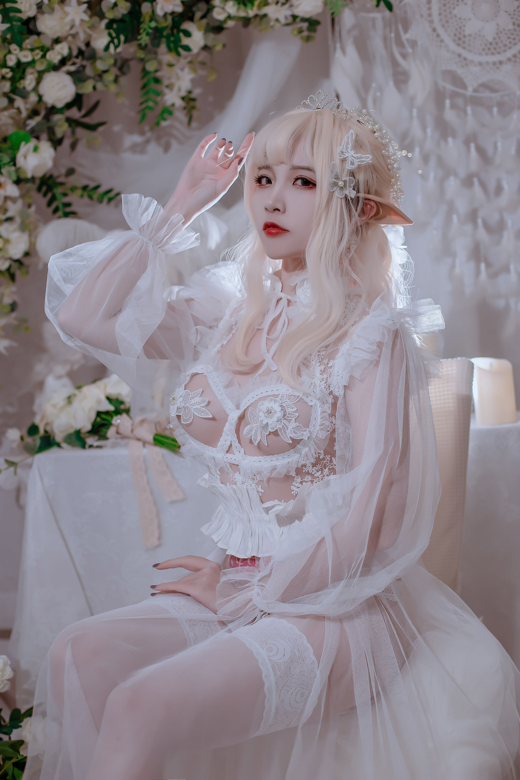人气Coser二佐Nisa – 精灵公主 Cosplay-第3张