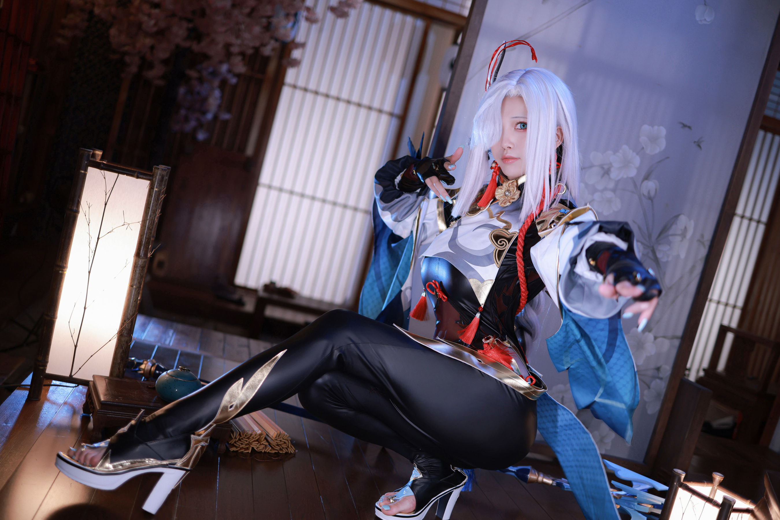动漫博主水淼aqua – 原神 申鹤 Cosplay-第1张