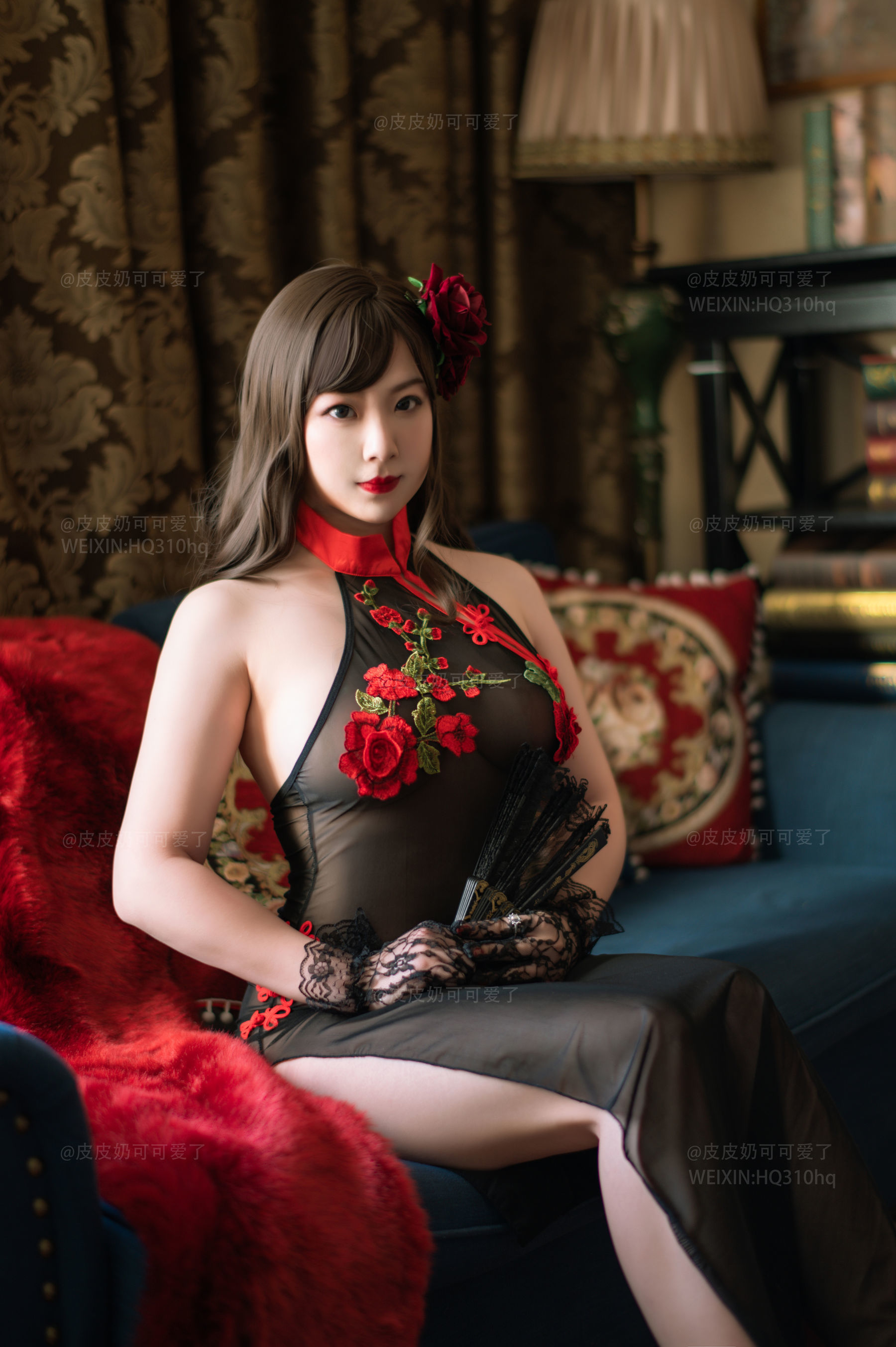 皮皮奶可可爱了啦 玫瑰 Cosplay-第32张