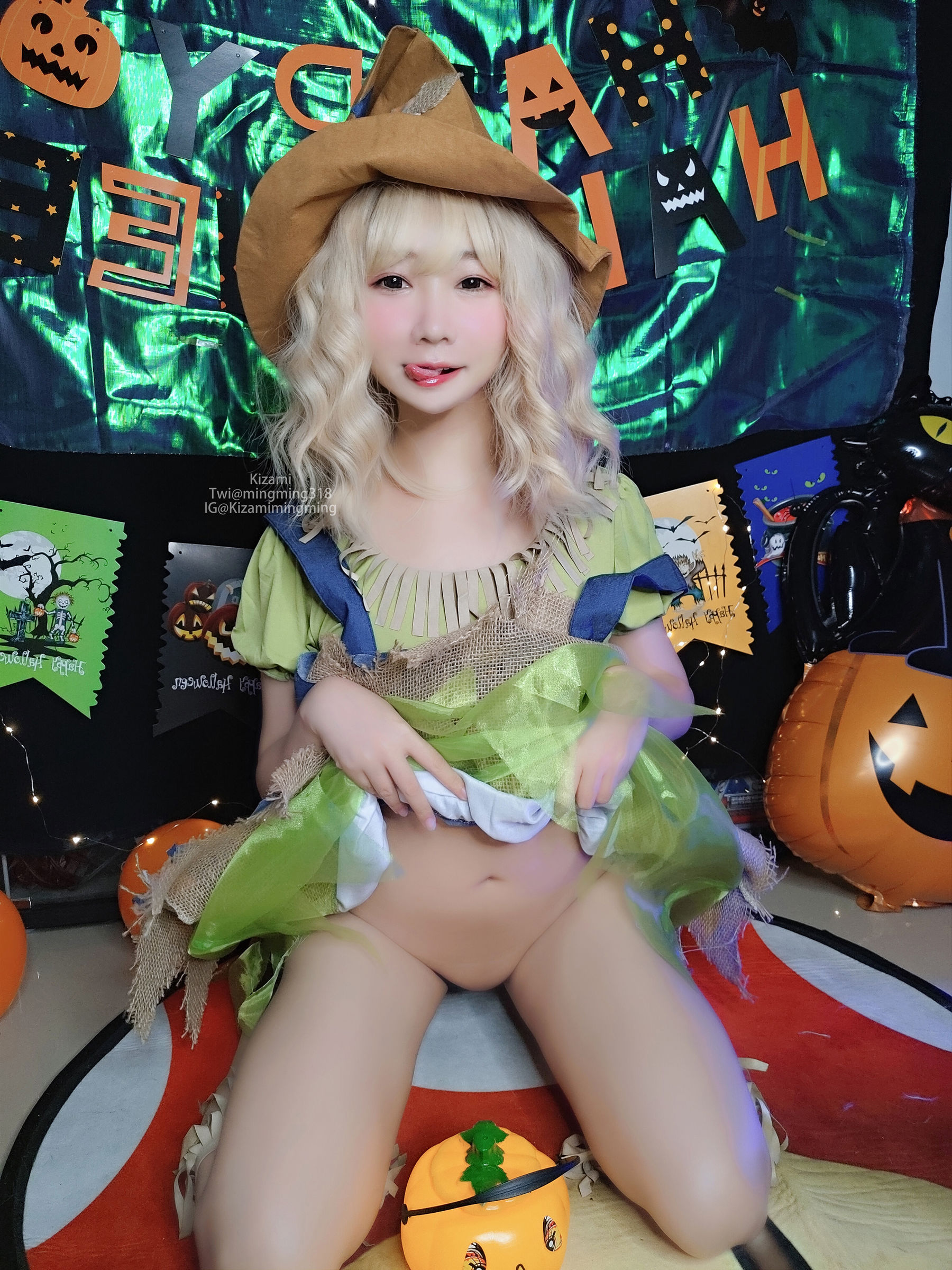 [銘銘Kizami] fantia 2021-11-21 狼女とわら女 Cosplay-第42张