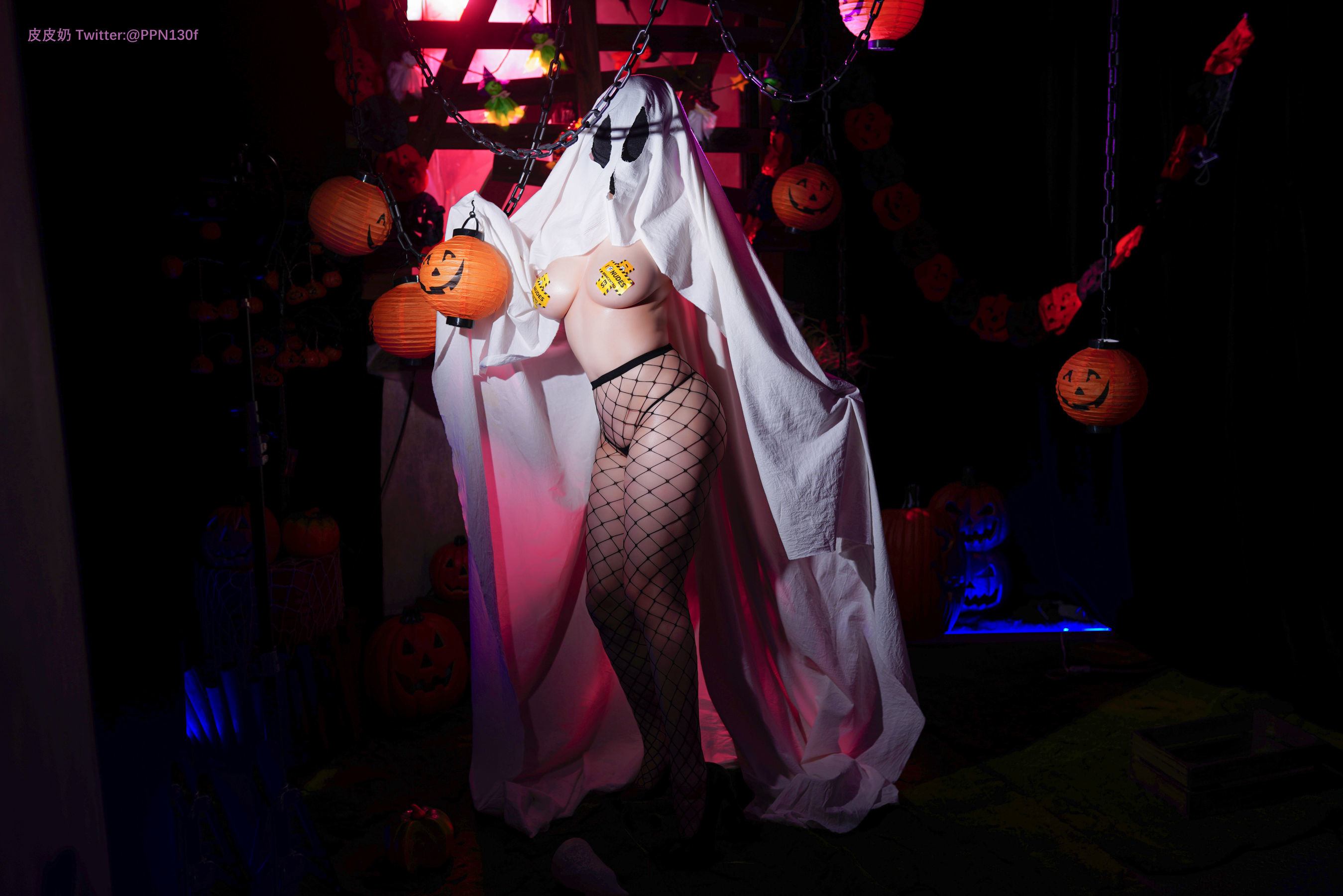 皮皮奶可可爱了啦 – 万圣节幽灵 Cosplay-第66张