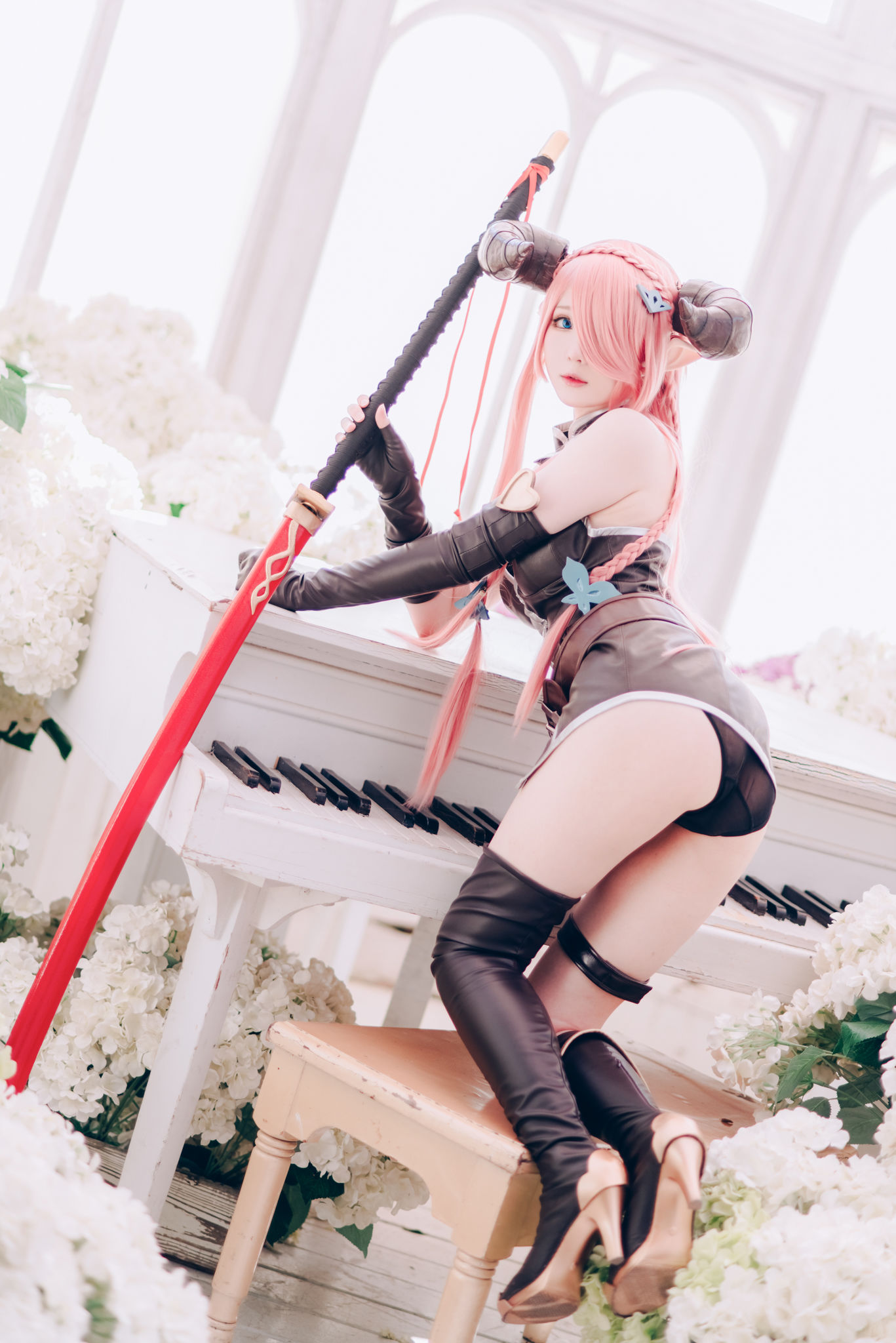 微博妹纸霜月shimo – 碧蓝幻想 娜尔梅亚 Cosplay-第65张