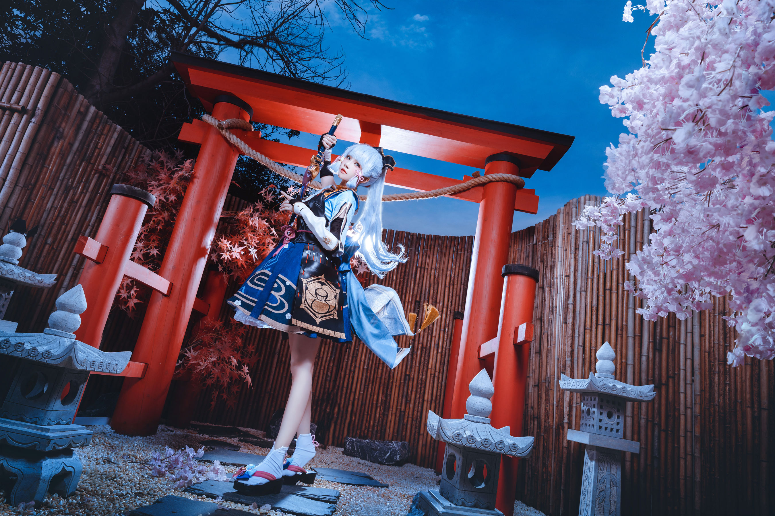 桜桃喵 – 神里绫华 Cosplay-第4张