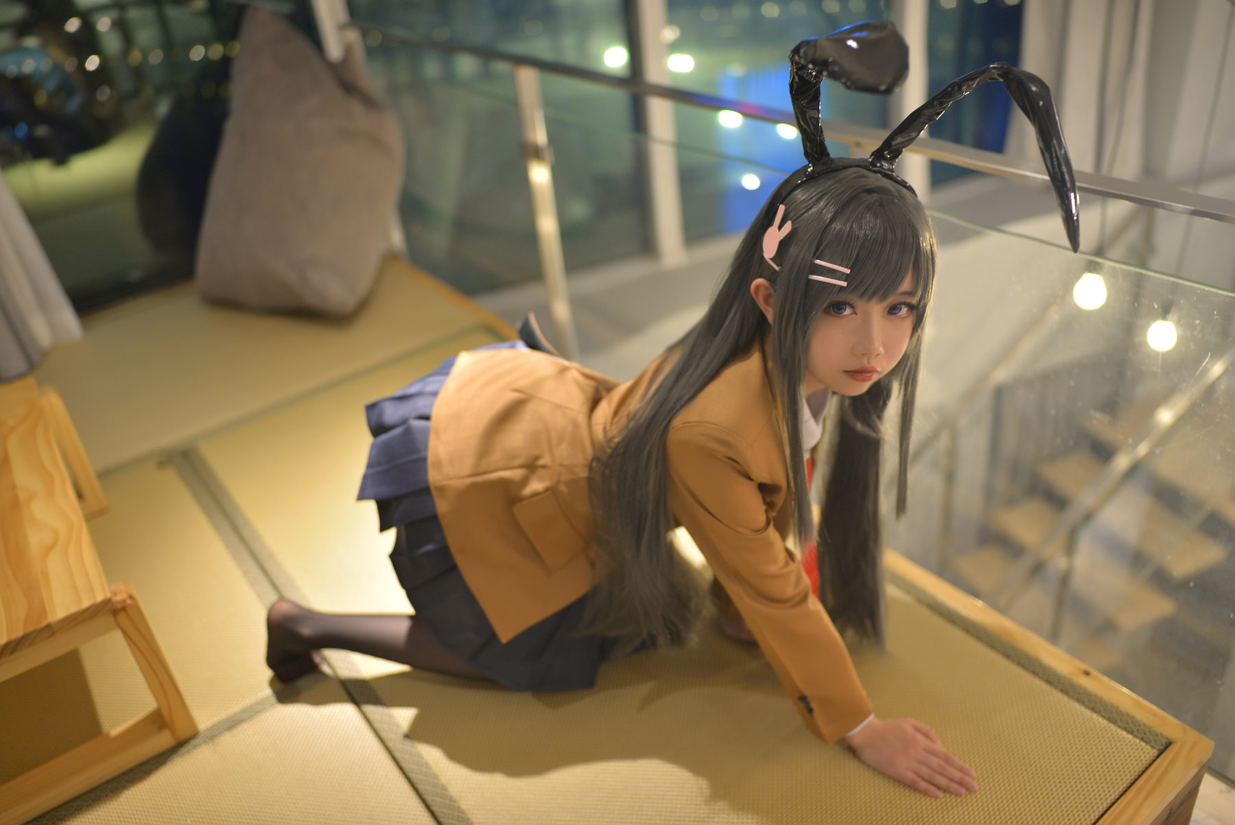Cos小姐姐雪琪 – 麻衣制服兔女郎 Cosplay-第58张